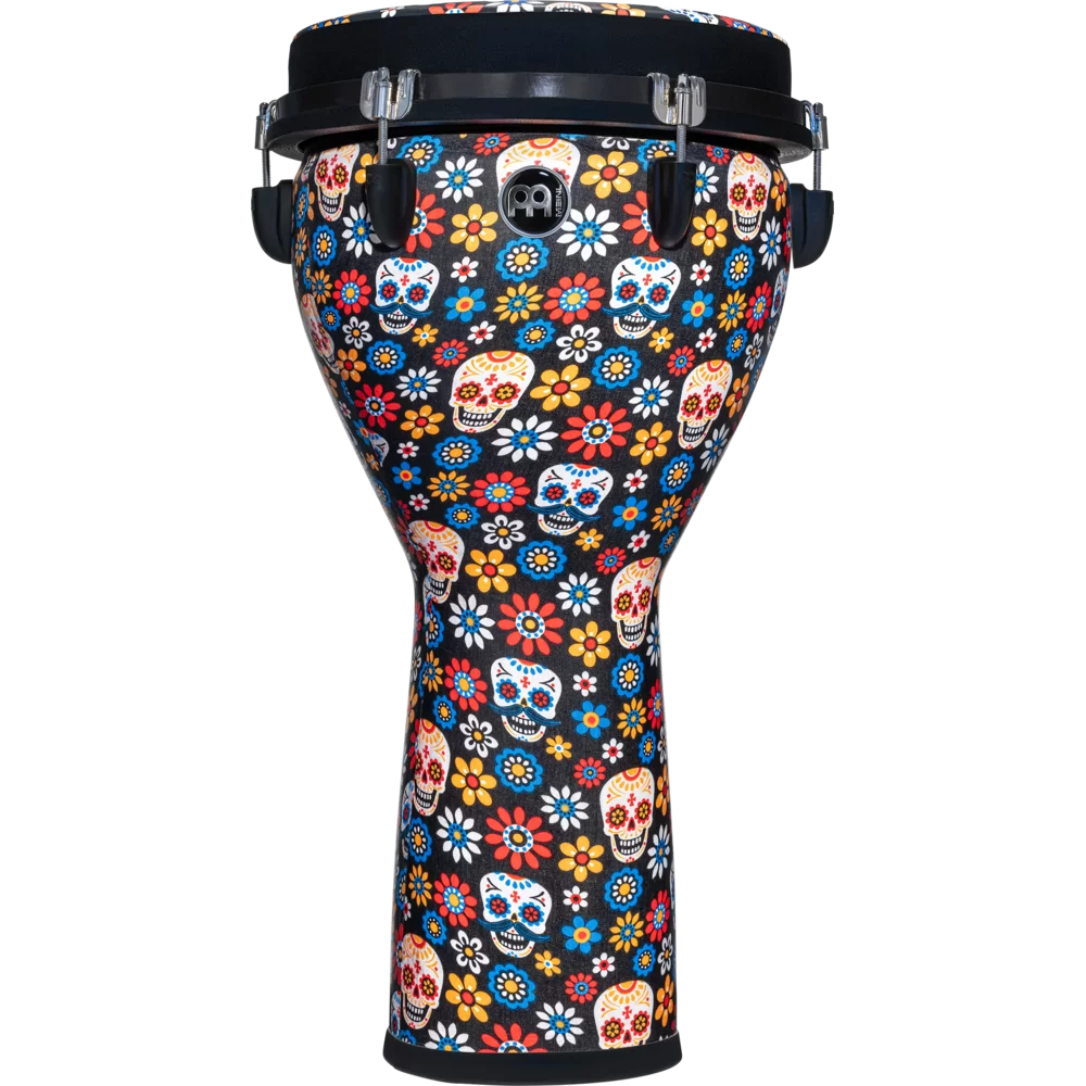 Meinl 12" Jumbo Synthetic Djembe - Day Of The Dead