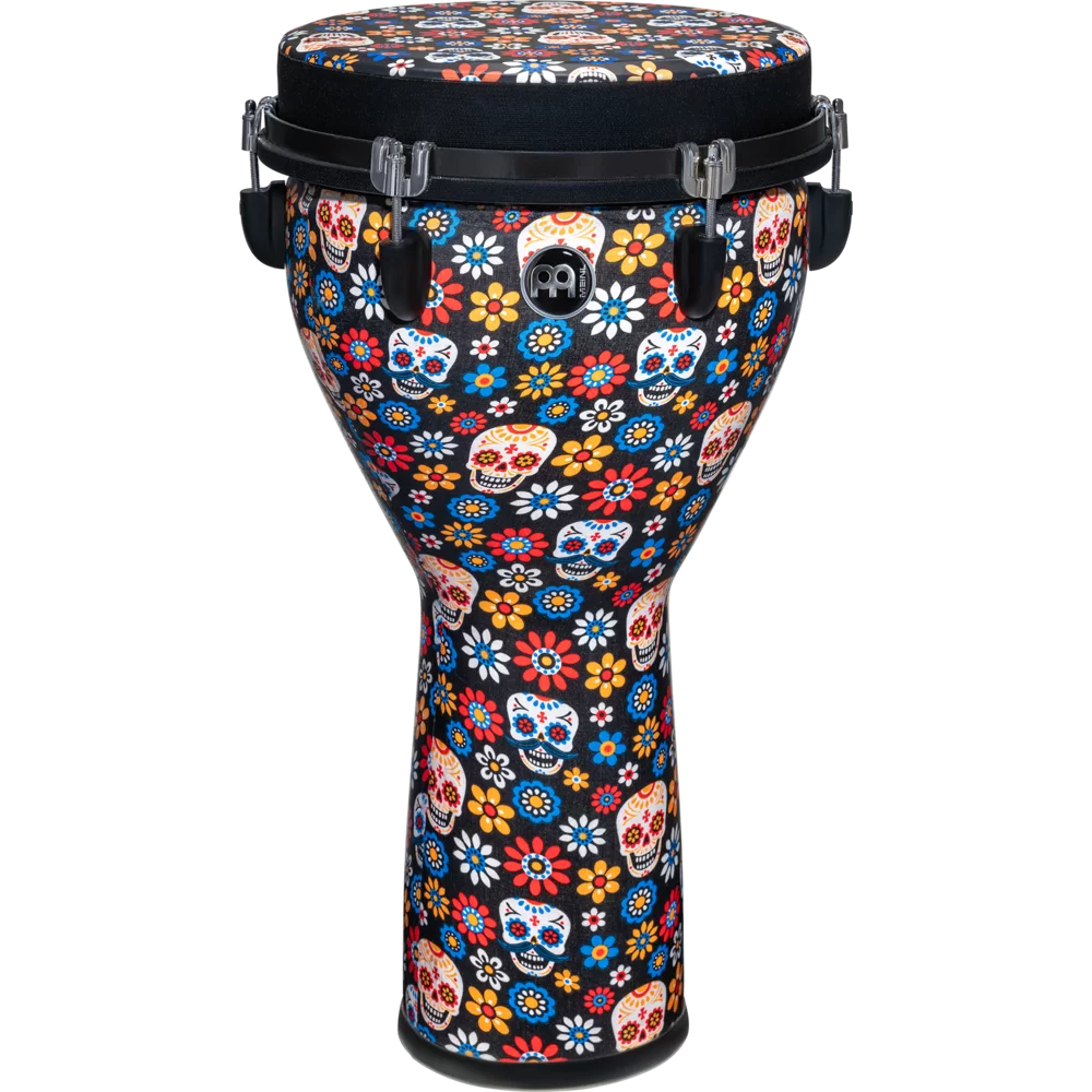 Meinl 12" Jumbo Synthetic Djembe - Day Of The Dead