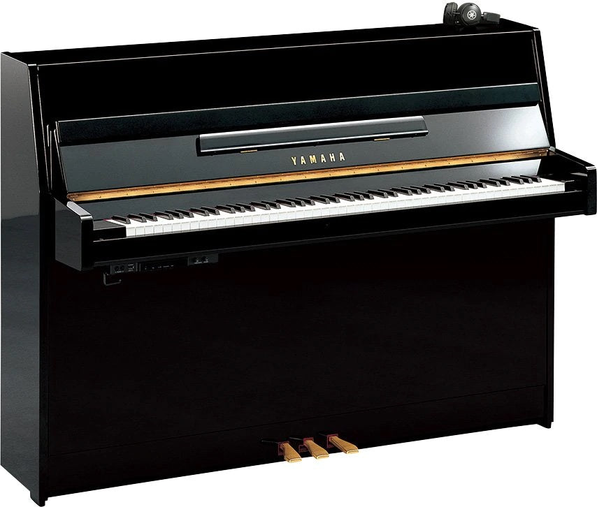 Yamaha JU109 Upright Silent Piano - Polished Ebony