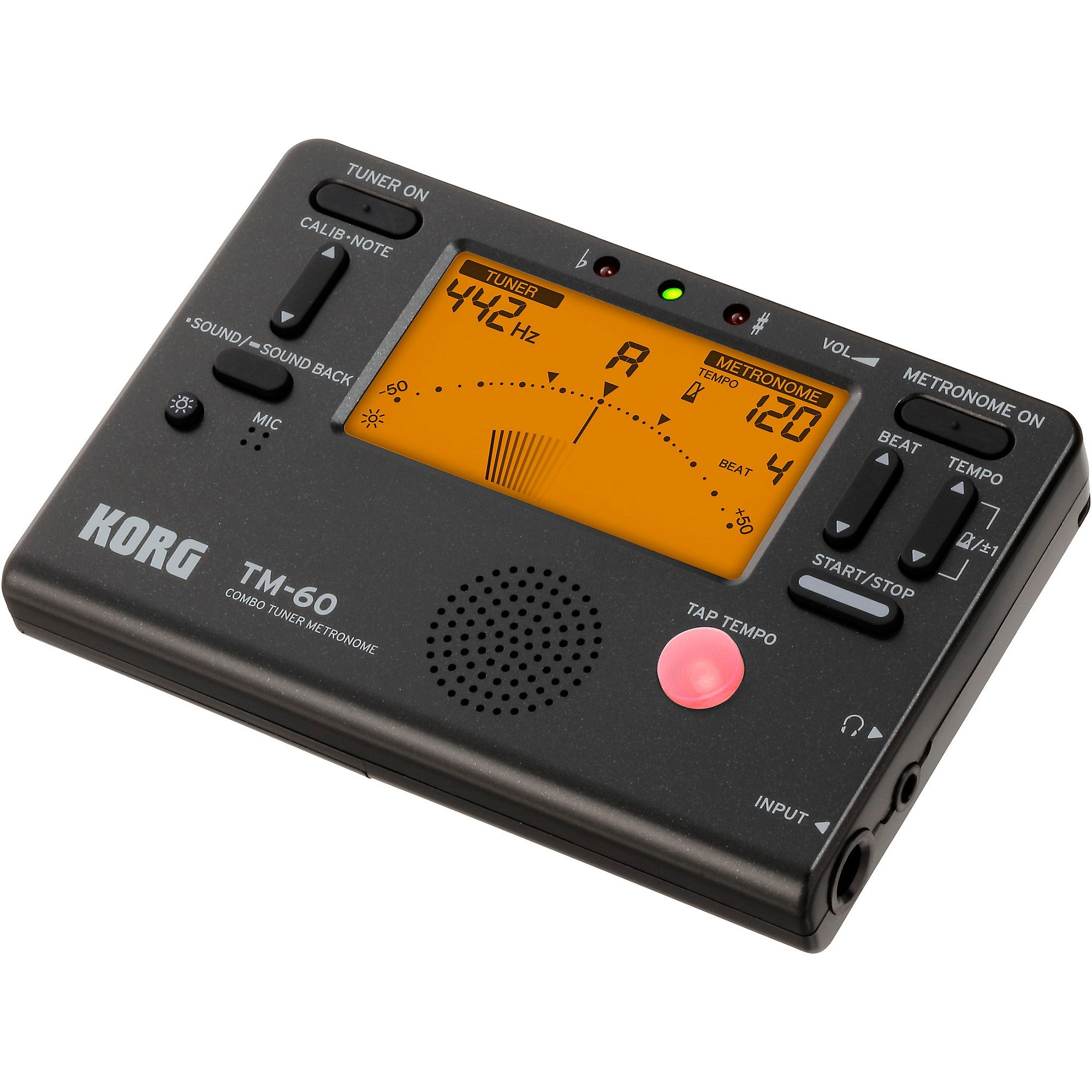 Korg TM-60 Tuner Metronome Black