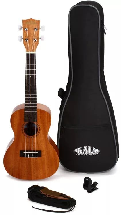 Kala KA-15C Concert Ukulele Bundle - Satin Natural