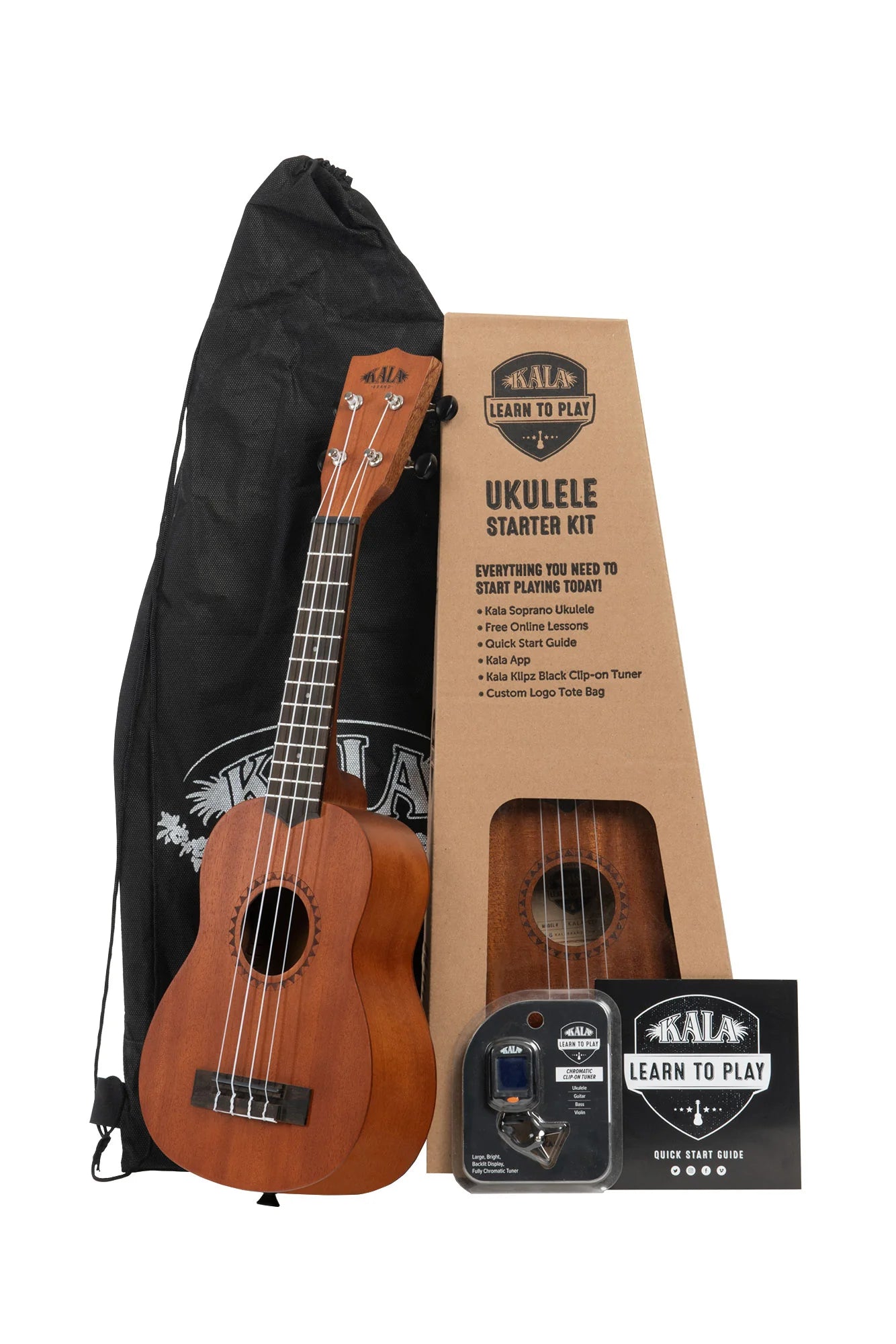 Kala Learn To Play Soprano Ukulele Starter Kit