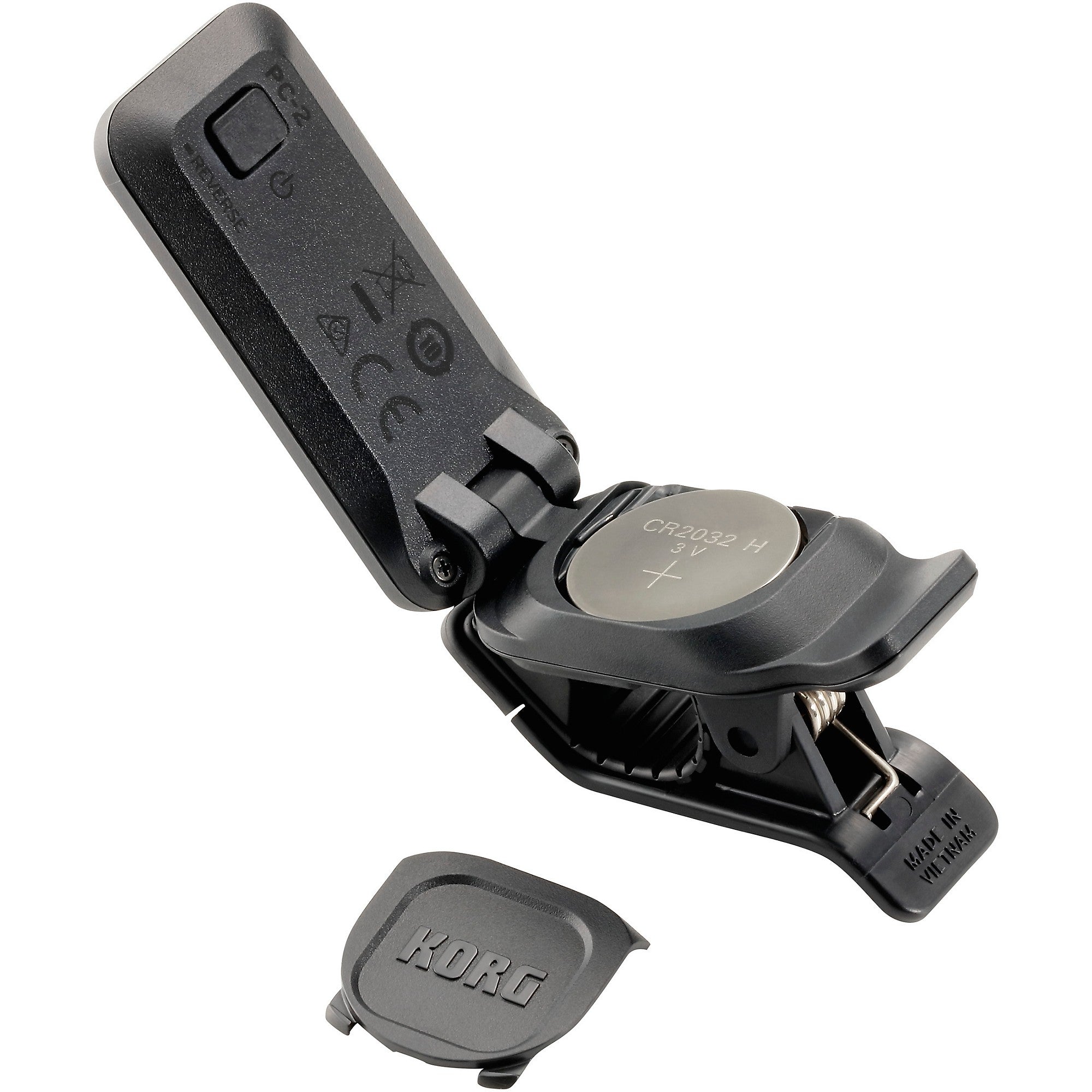 Korg PC2 Pitchclip 2 Clip-on Tuner Black
