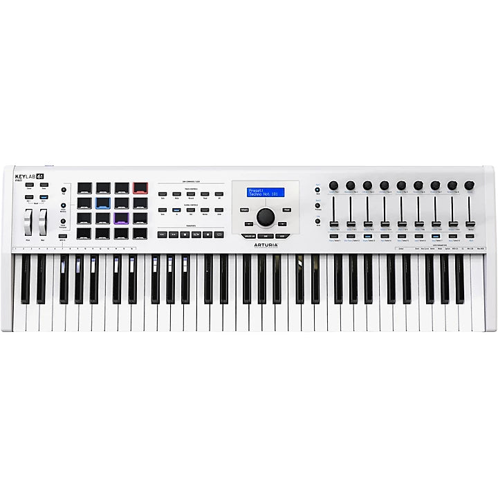 Arturia KeyLab MKII 61 - Professional MIDI Controller and Software - White