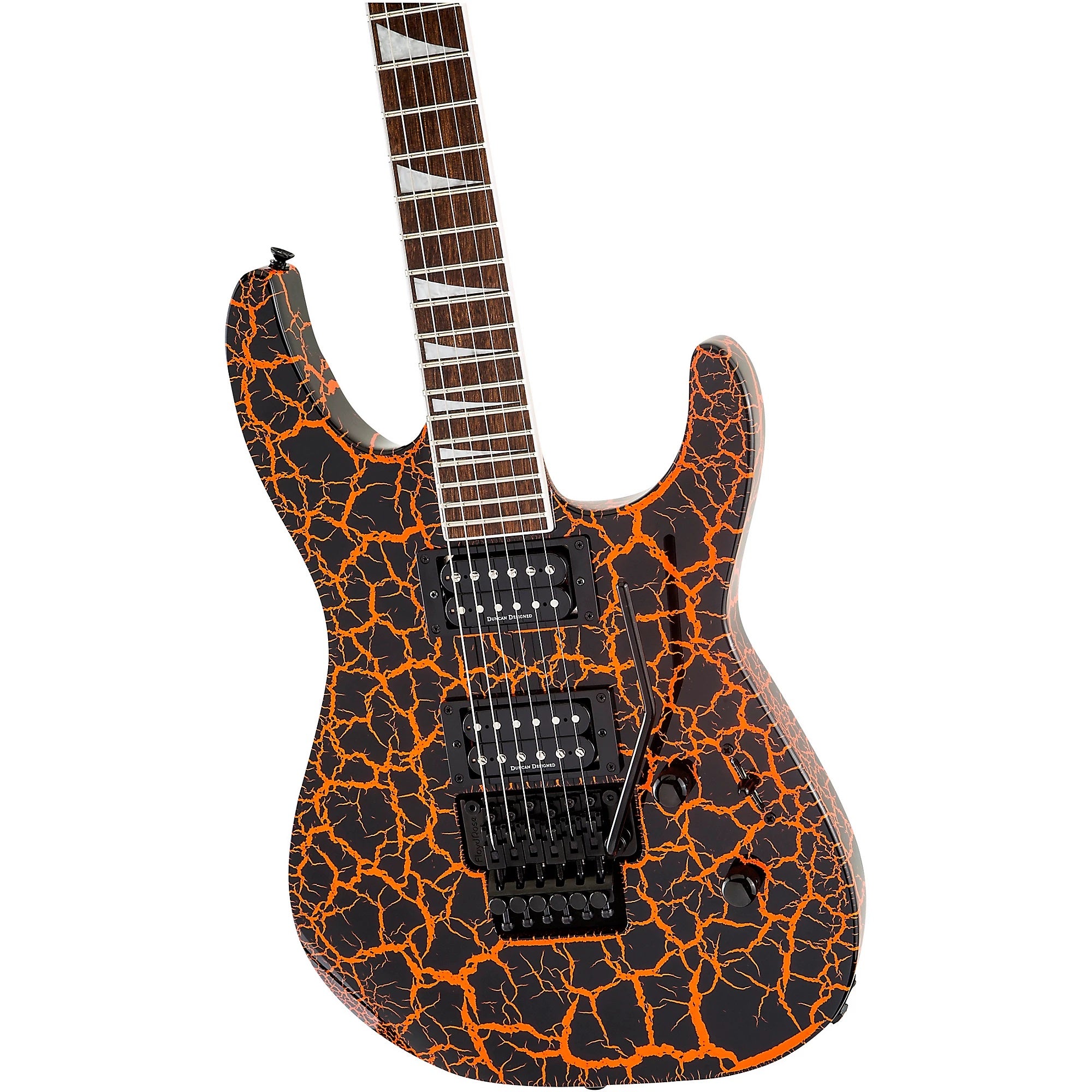 Jackson X Series SLX Soloist Crackle Electric Guitar - Orange Crackle