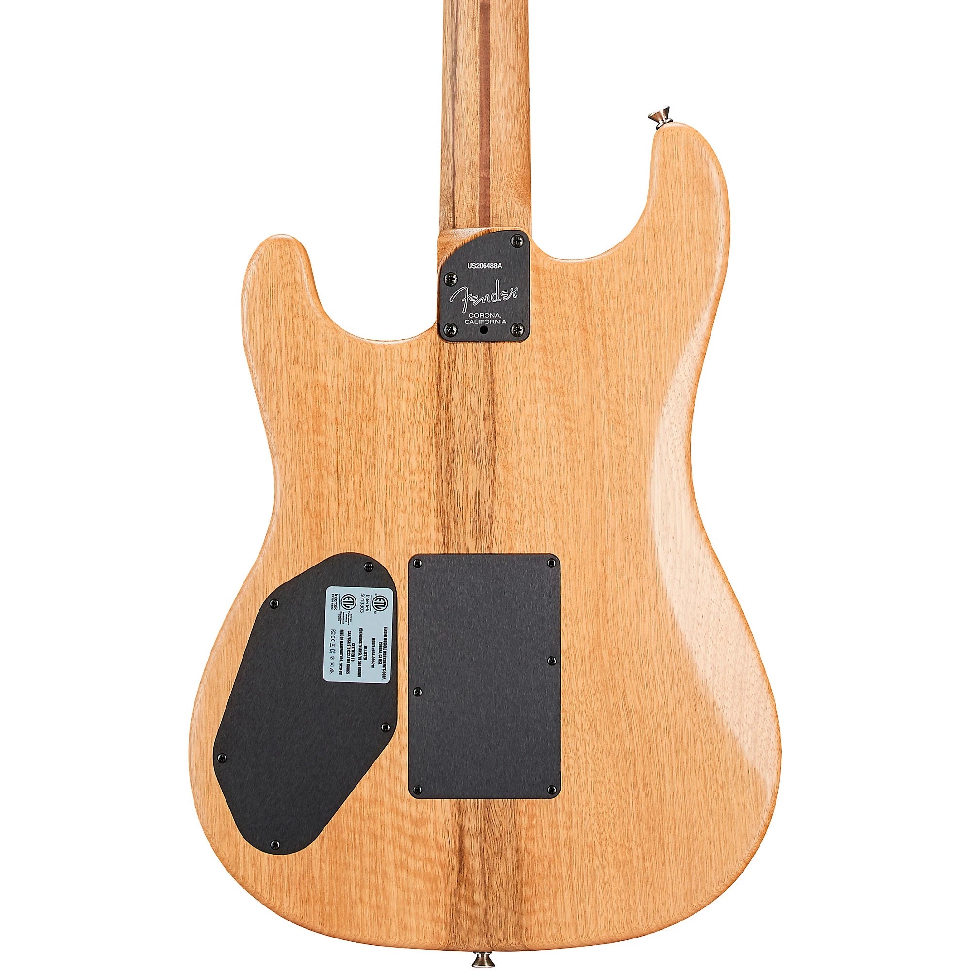 Fender Acoustasonic Stratocaster Exotic Wood Acoustic-Electric Guitar - Natural Ziricote