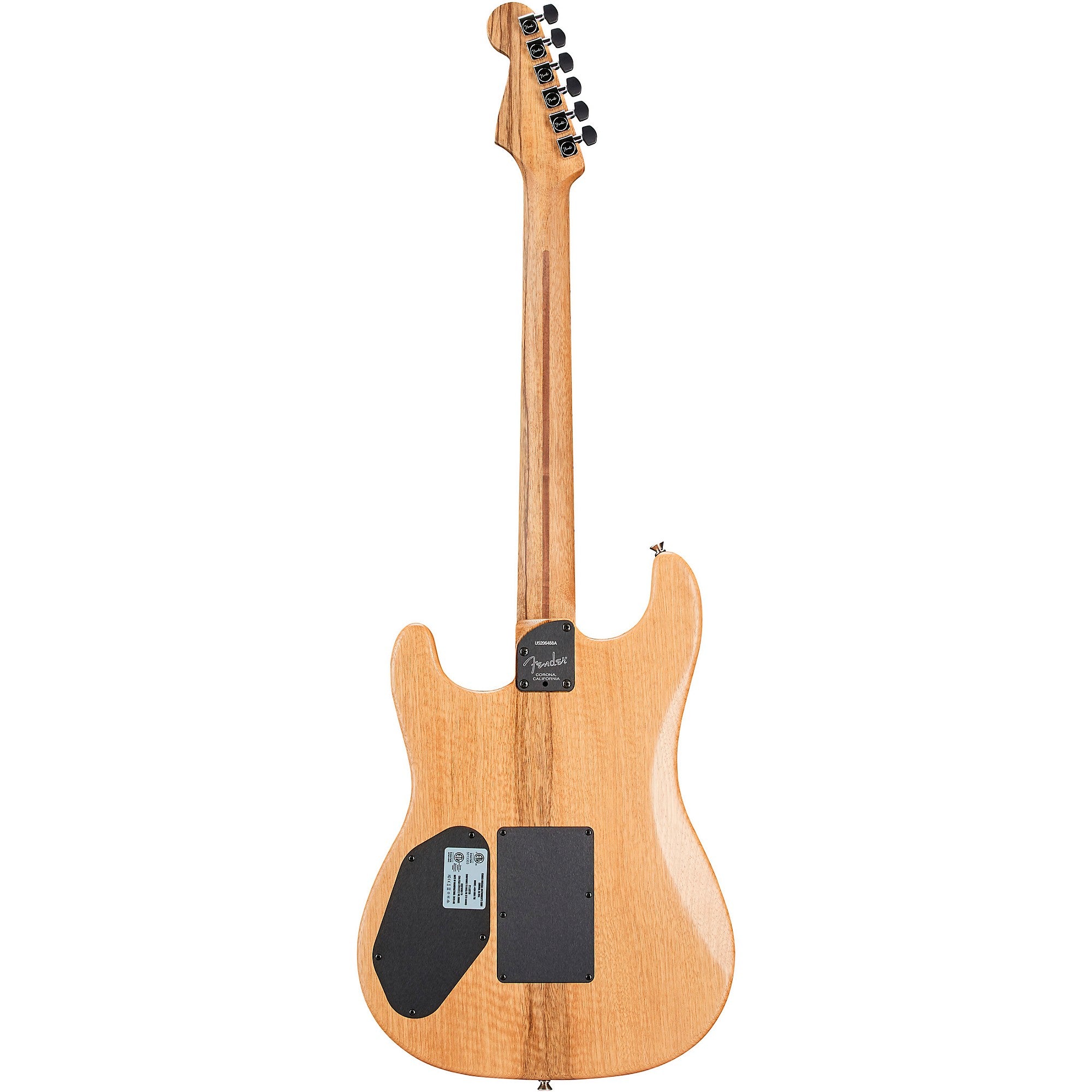 Fender Acoustasonic Stratocaster Exotic Wood Acoustic-Electric Guitar - Natural Ziricote