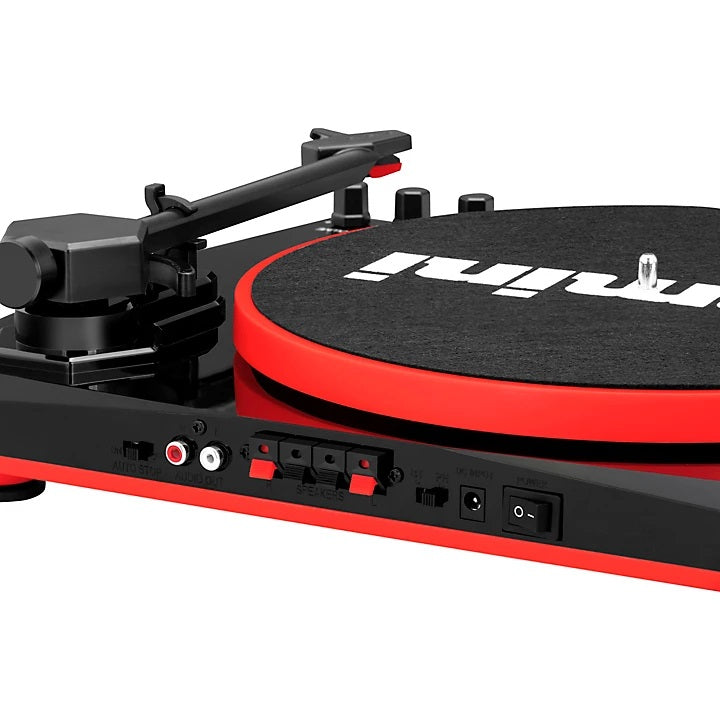 Gemini TT-900BR Vinyl Record Player Turntable With Bluetooth and Dual Stereo Speakers Black/Red