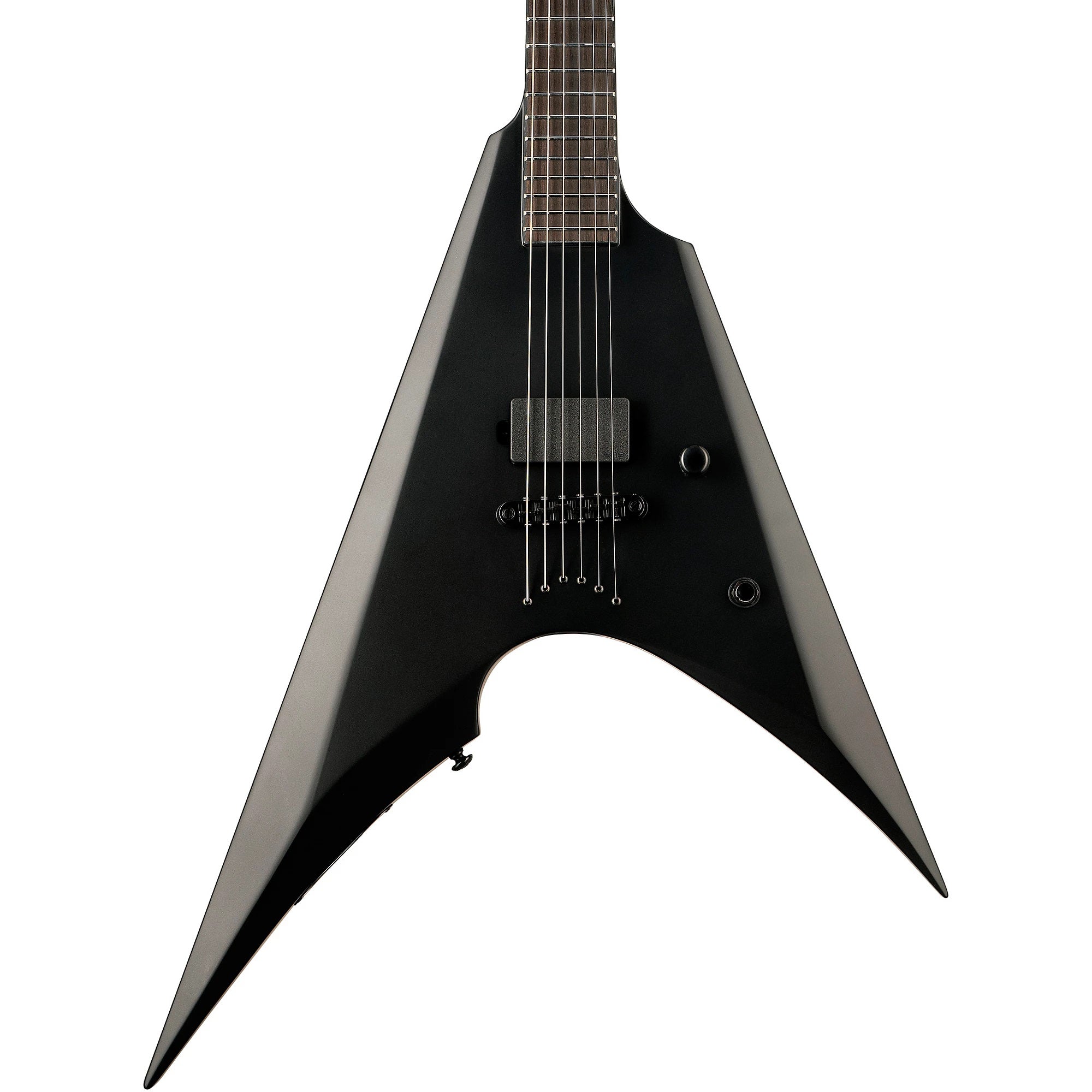 ESP Arrow-NT Black Metal Electric Guitar- Black Satin