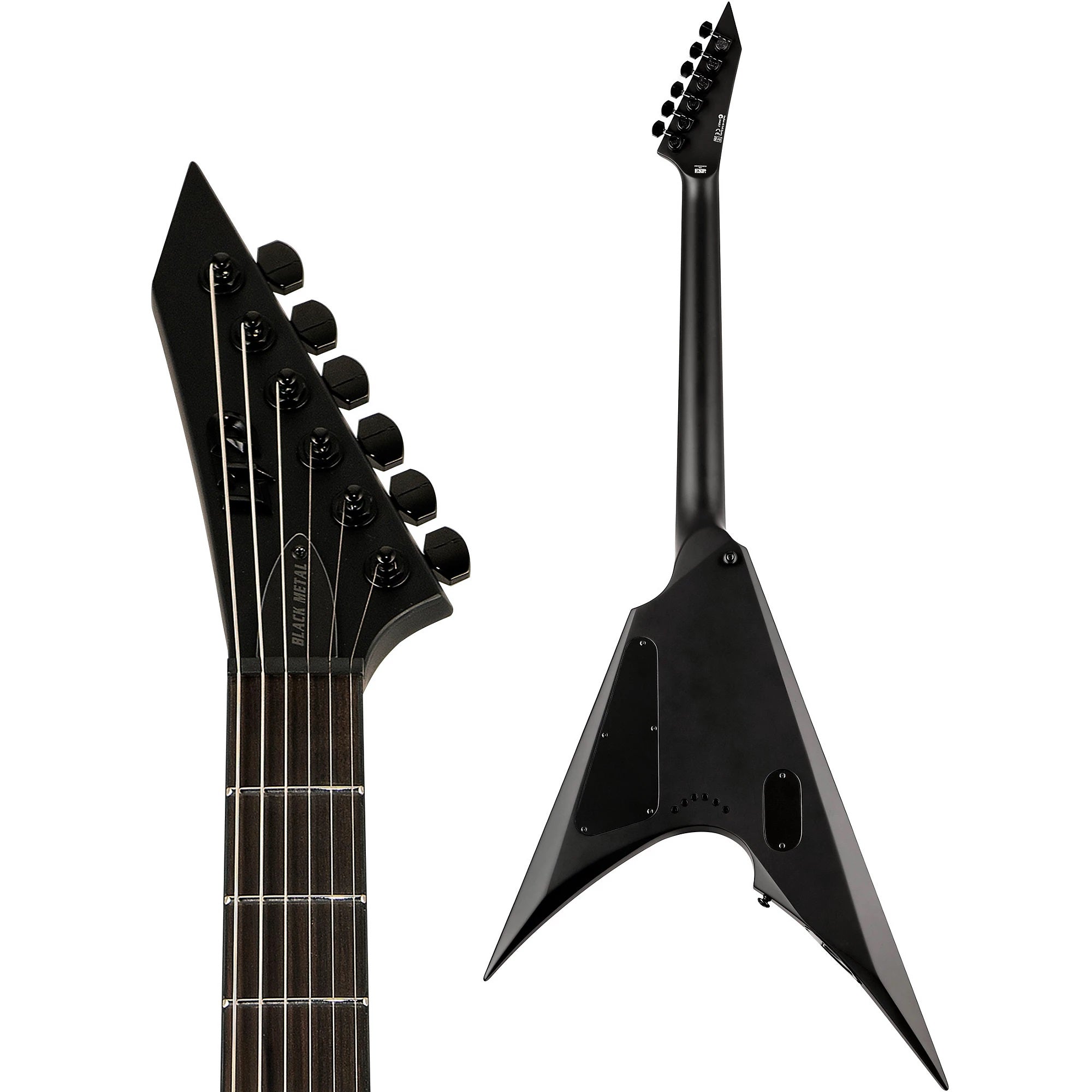 ESP Arrow-NT Black Metal Electric Guitar- Black Satin