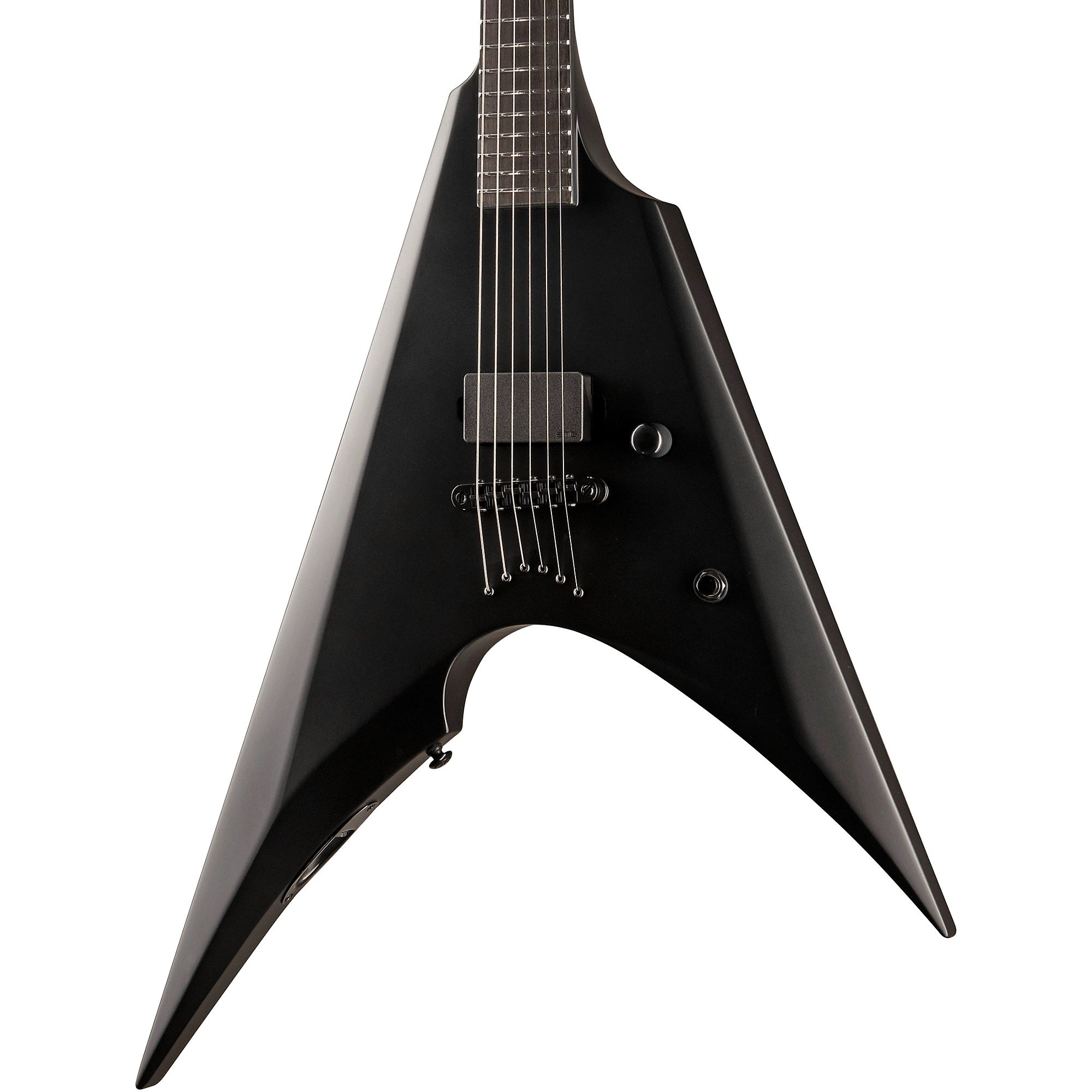 ESP Arrow-NT Black Metal Electric Guitar- Black Satin