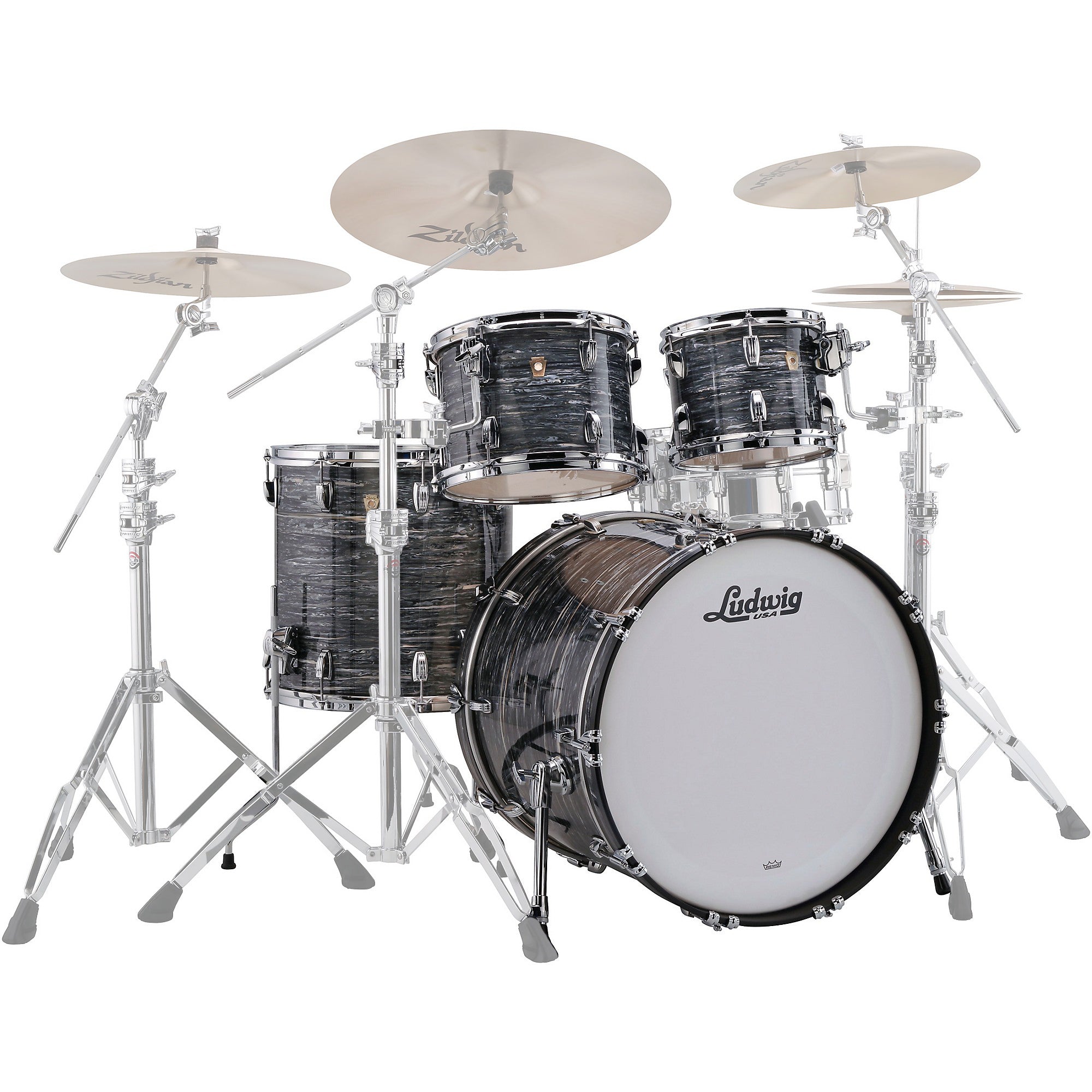 Ludwig Classic Maple 4-Pc Shell Pack - Vintage Black Oyster