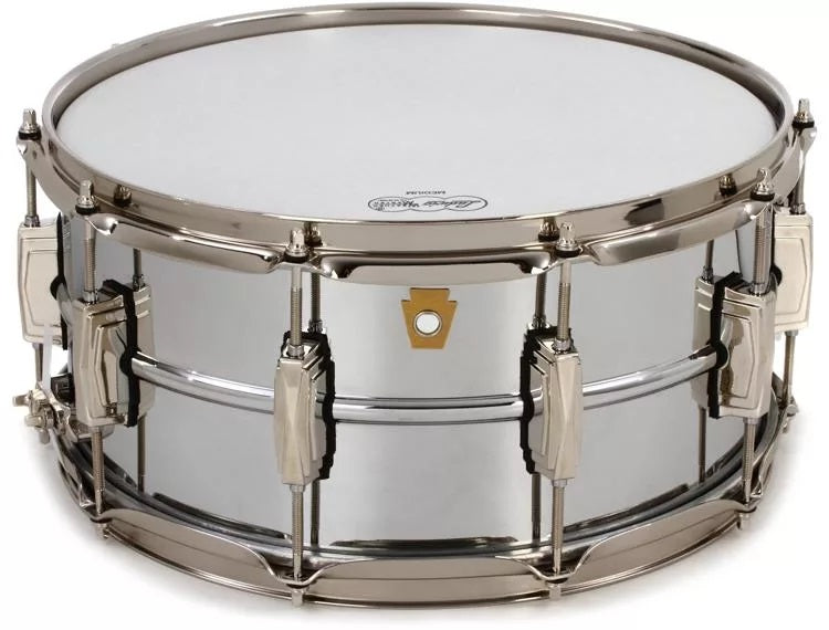 Ludwig "Super Ludwig" Chrome over Brass Snare Drum - 6.5 x 14 inch