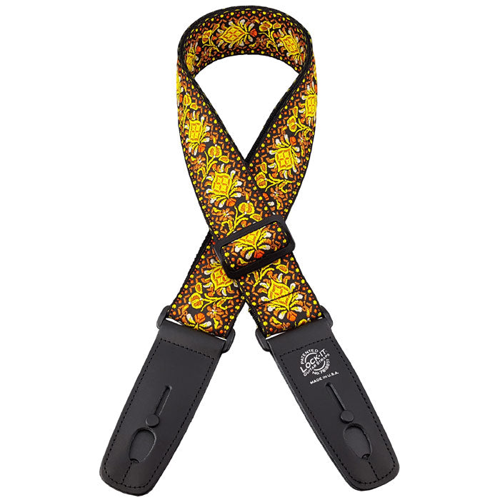 Lock-it Straps Retro Vintage Series Jacquard Strap - Lemon Chill