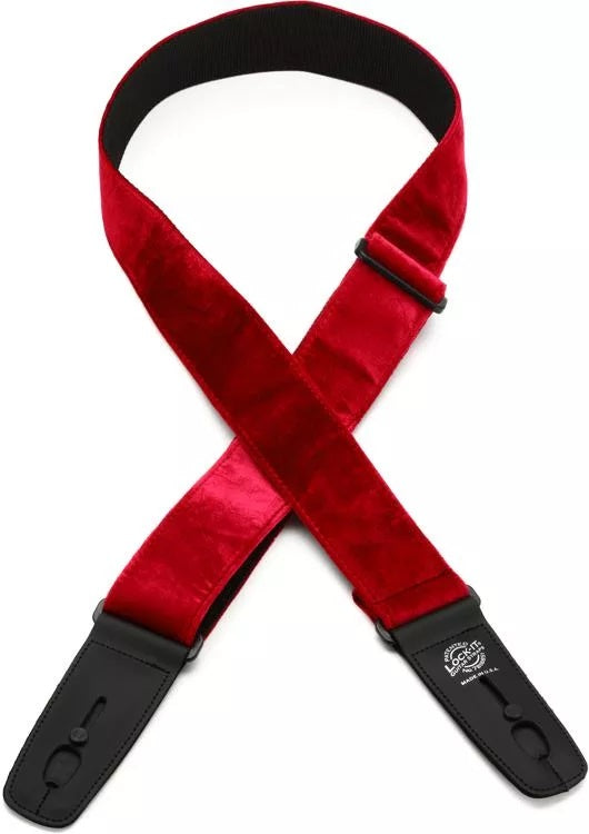 Lock-It Straps Crushed Velvet Guitar Strap