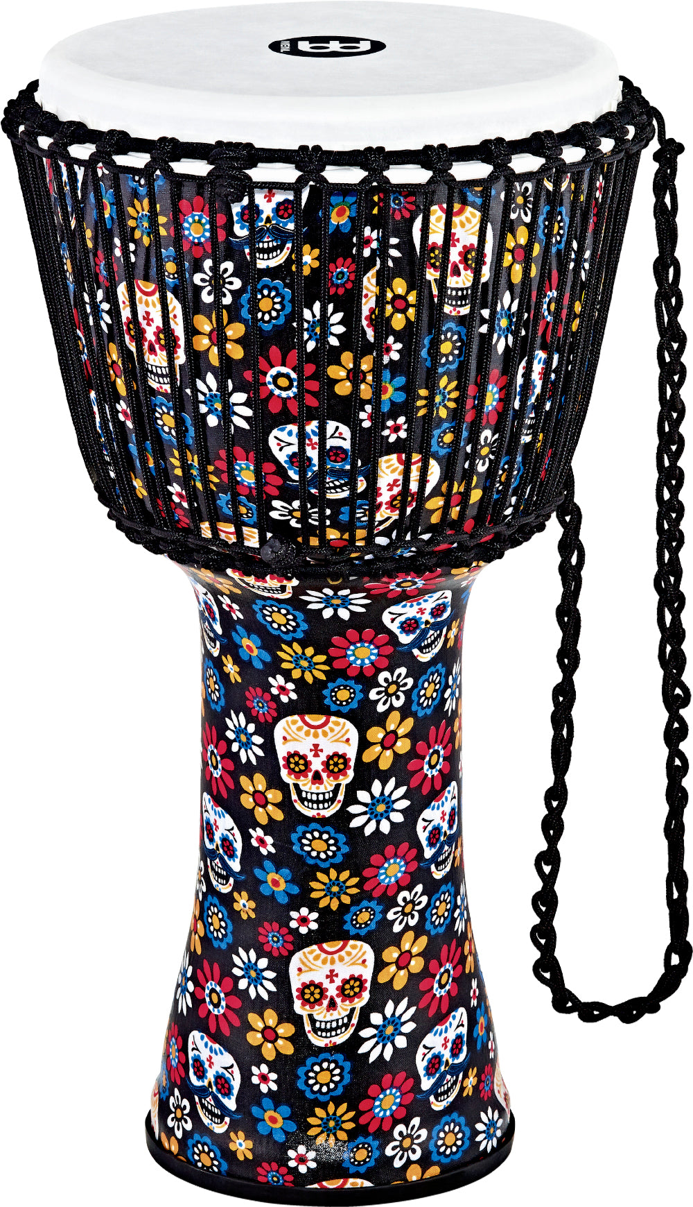 Meinl 10" Rope Tuned Synthetic Djembe - Day of The Dead