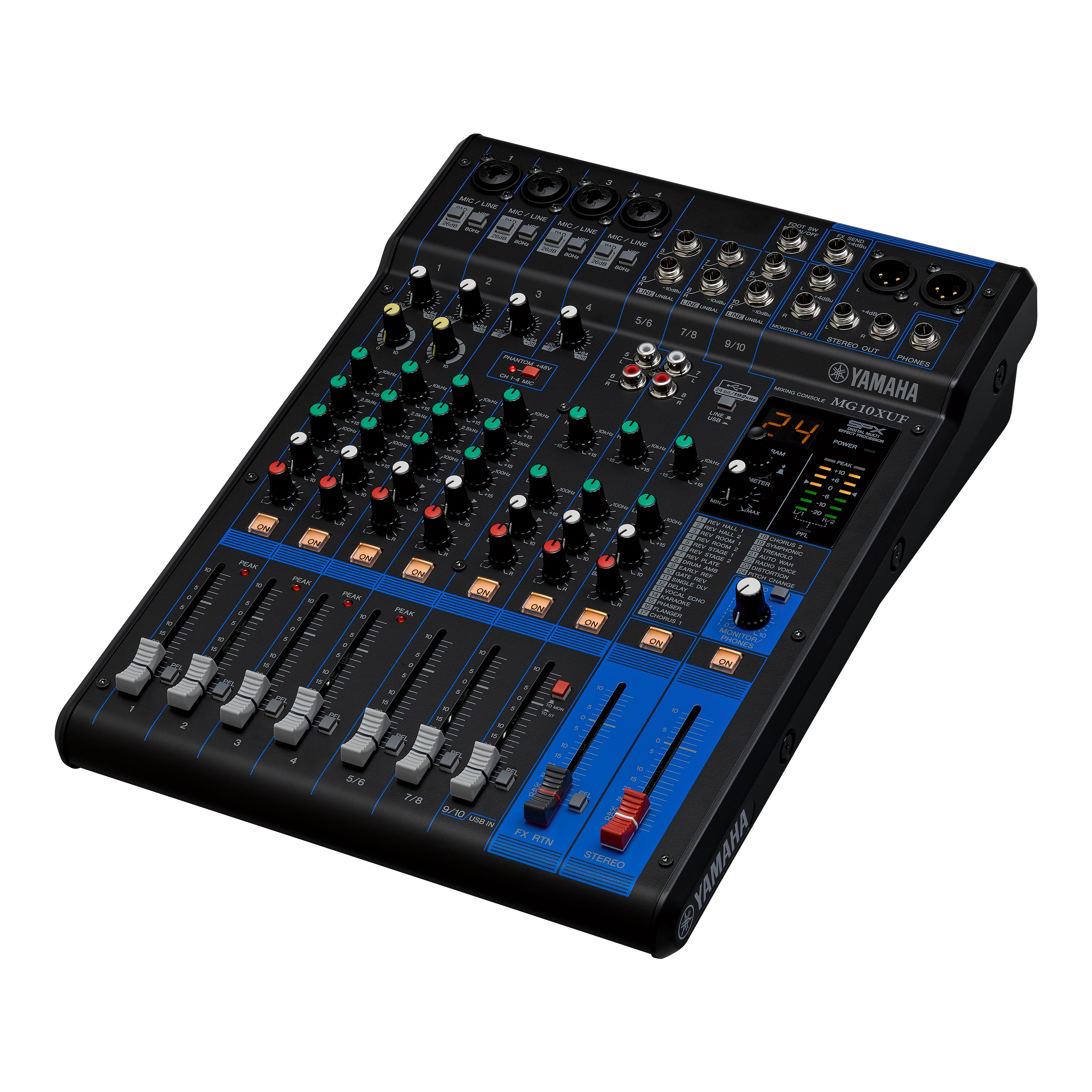 Yamaha 10-Channel Mixer MG10XUF Analog Mixer W/ Effect & USB Interface