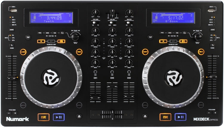 Numark MixDeck Express Premium DJ Controller with CD & USB Playback