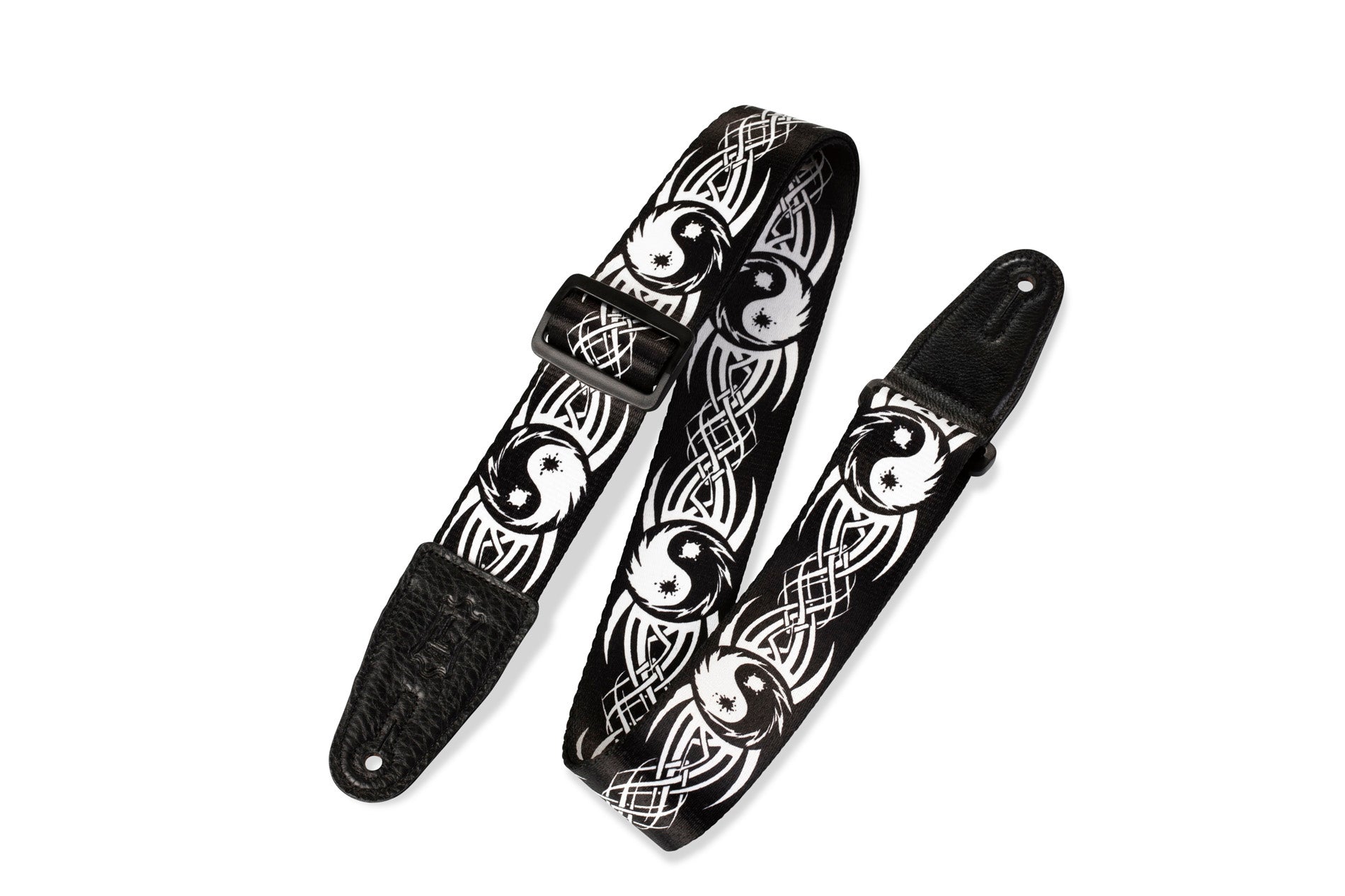 Levy's 2” Polyester Guitar Strap with Tribal Ying Yang Motif