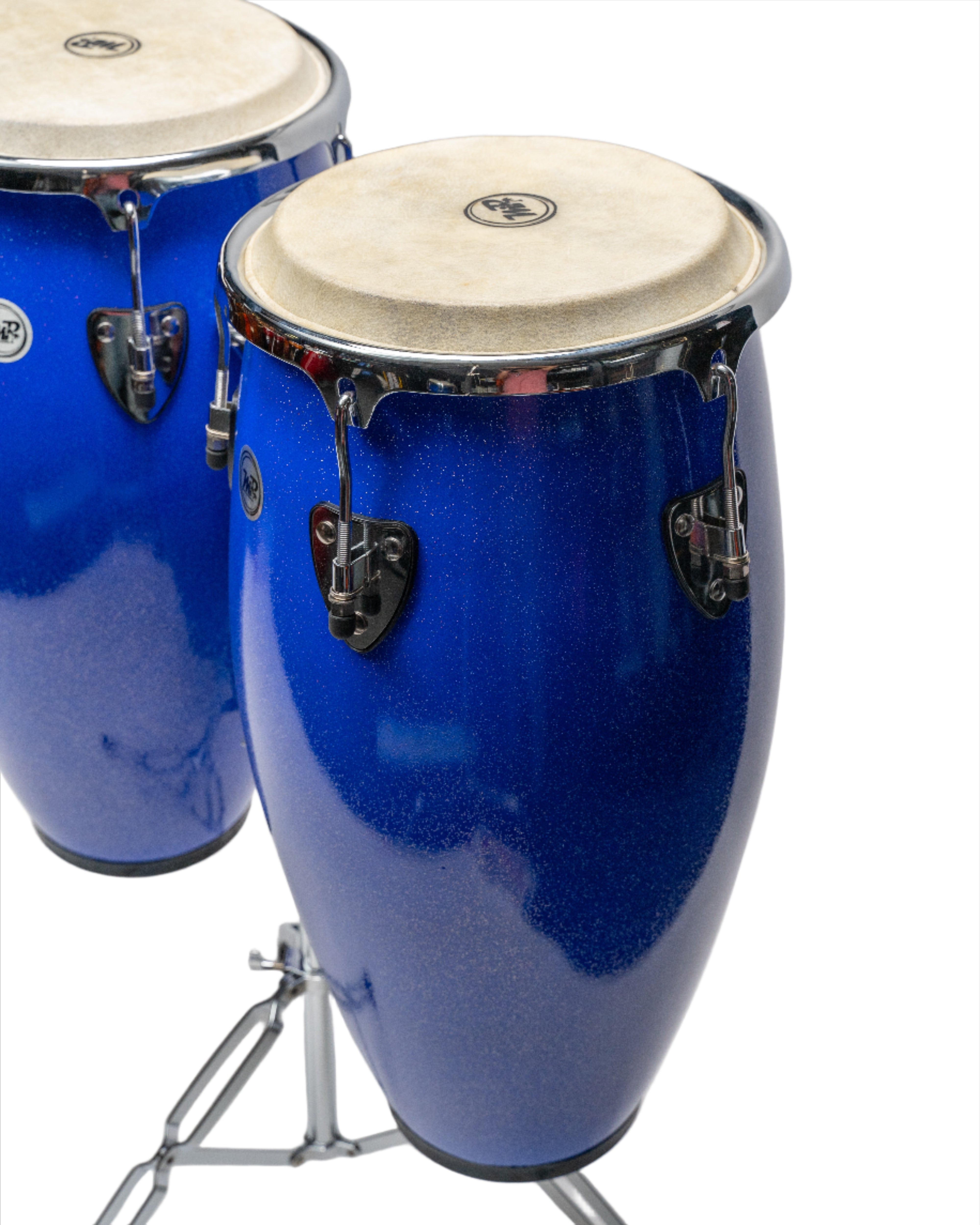 Set de Congas de 11" y 12" con soporte de trípode