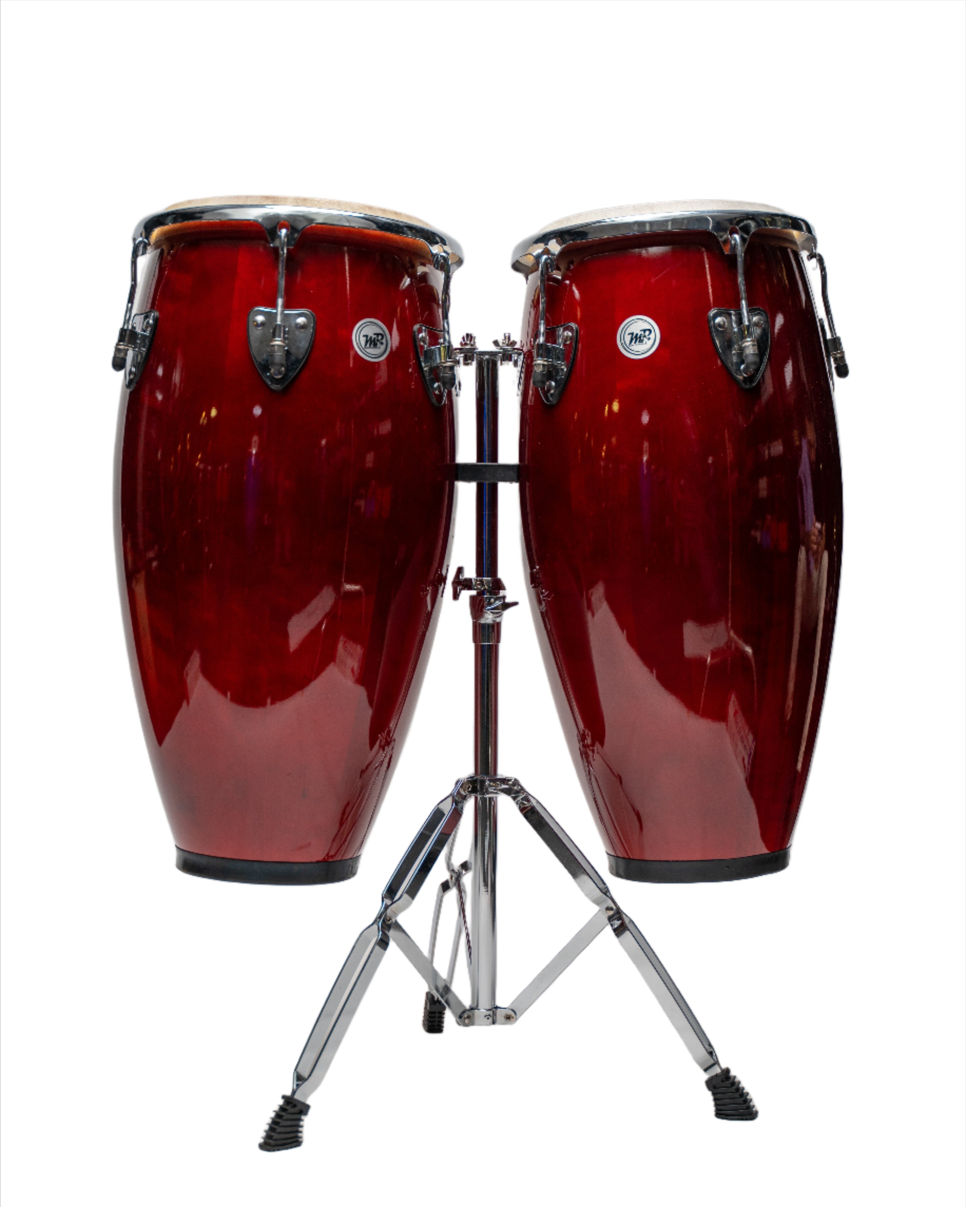 Set de Congas de 11" y 12" con soporte de trípode