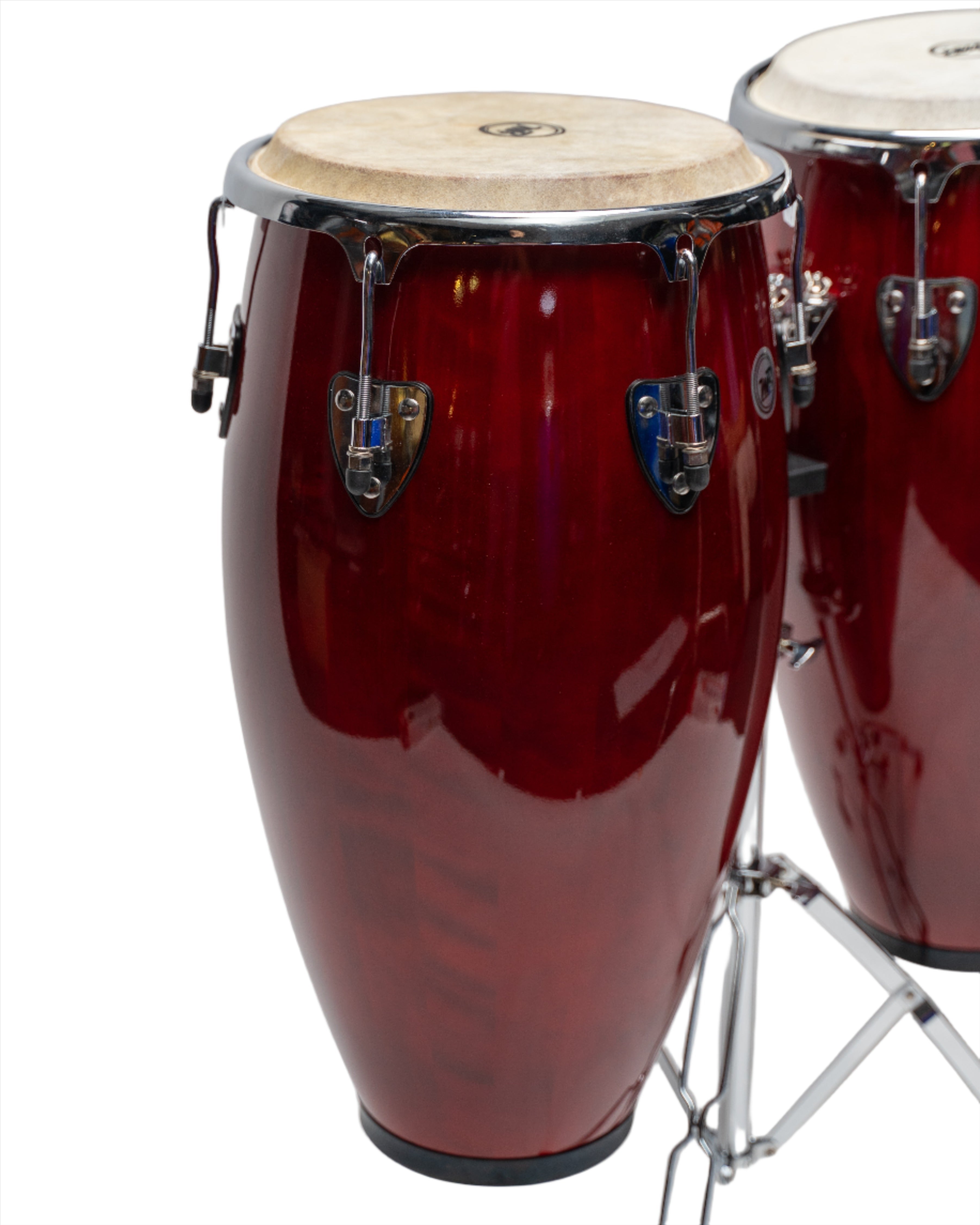 Set de Congas de 11" y 12" con soporte de trípode