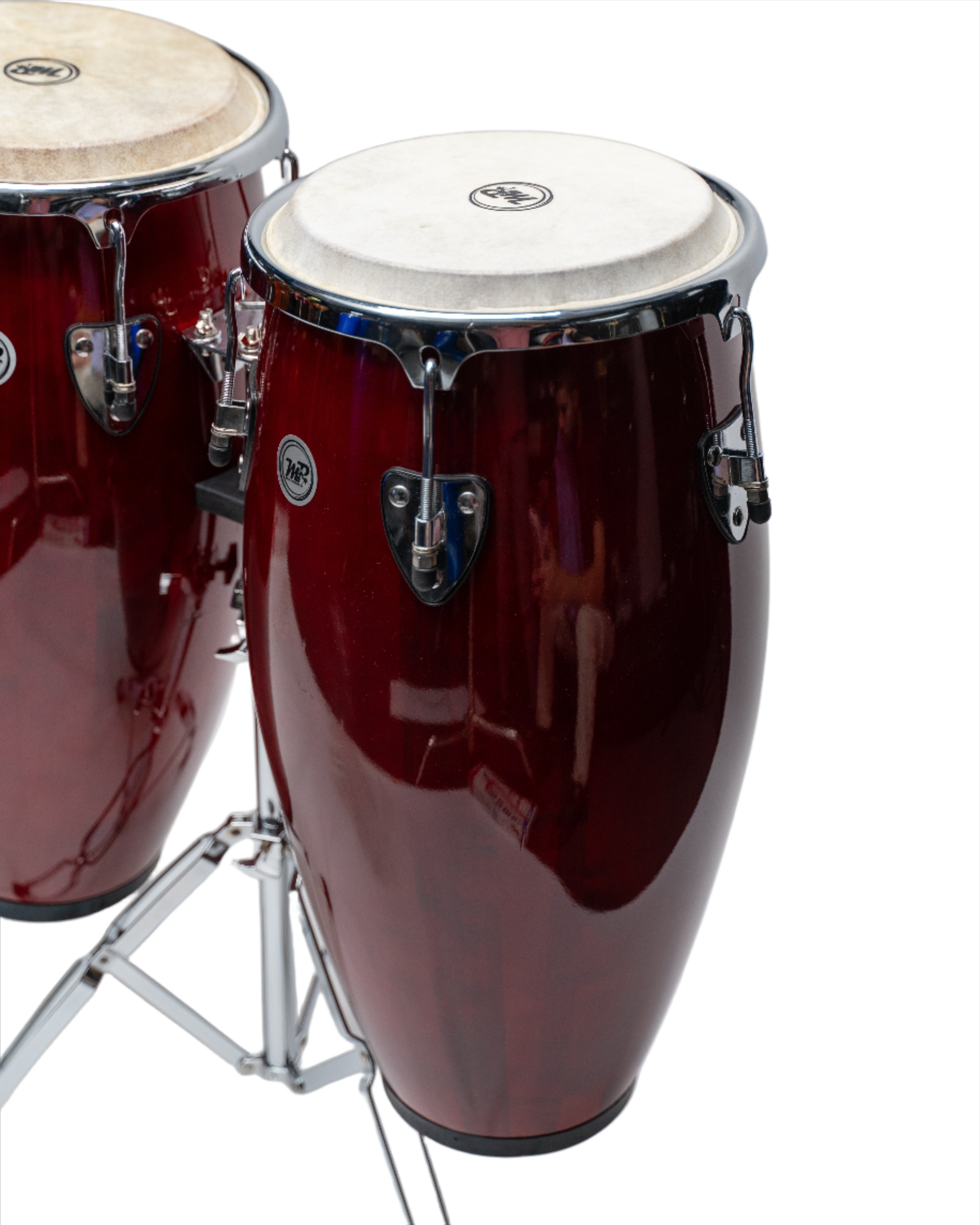 Set de Congas de 11" y 12" con soporte de trípode