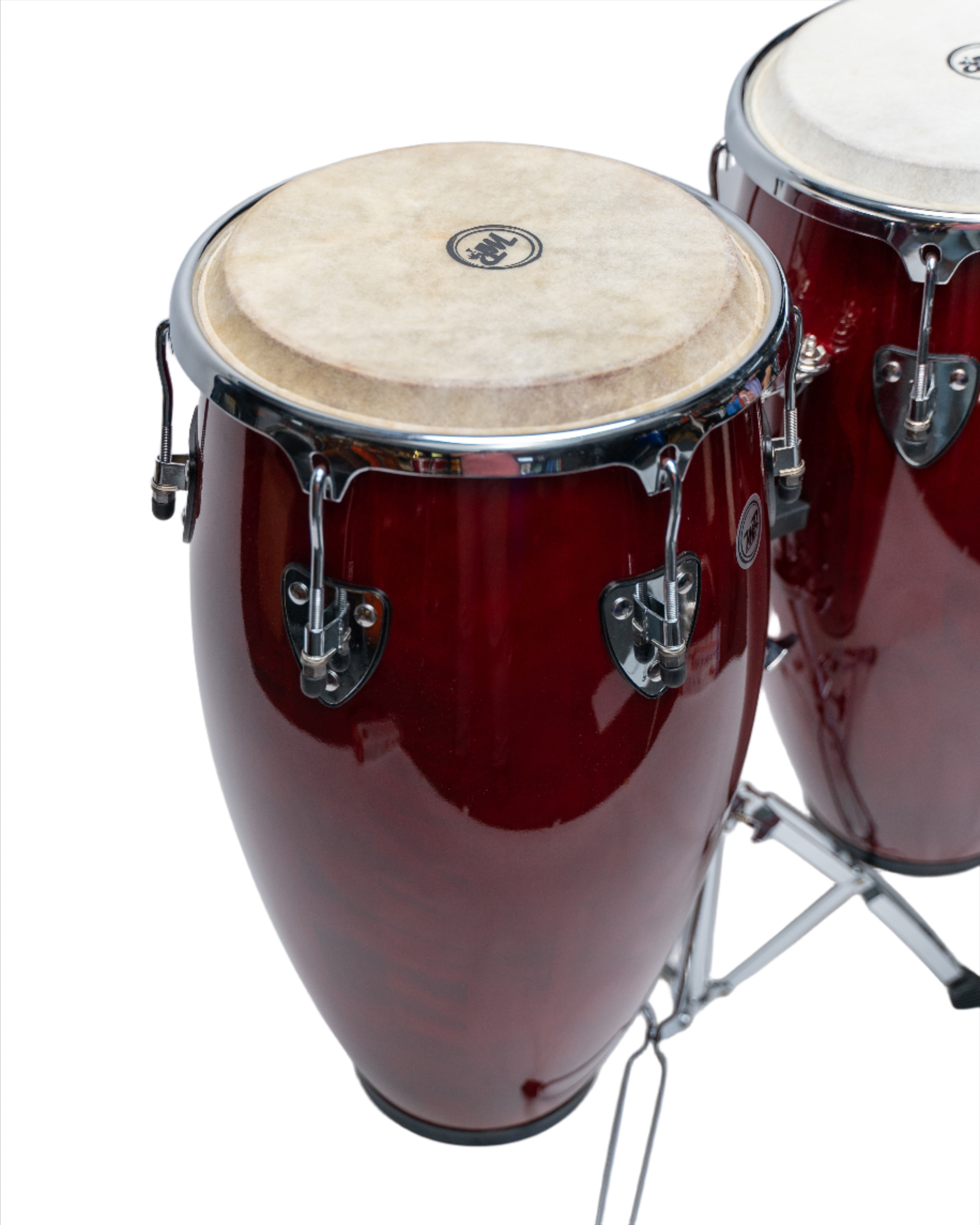 Set de Congas de 11" y 12" con soporte de trípode