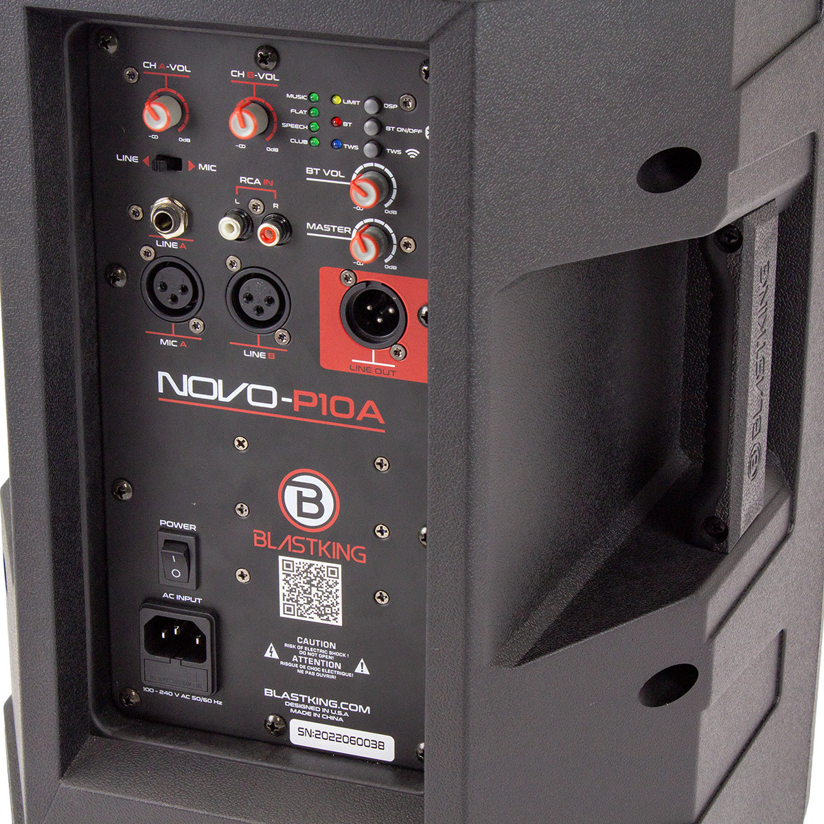 Blastking NOVO-P10A 10" Active Speaker Box