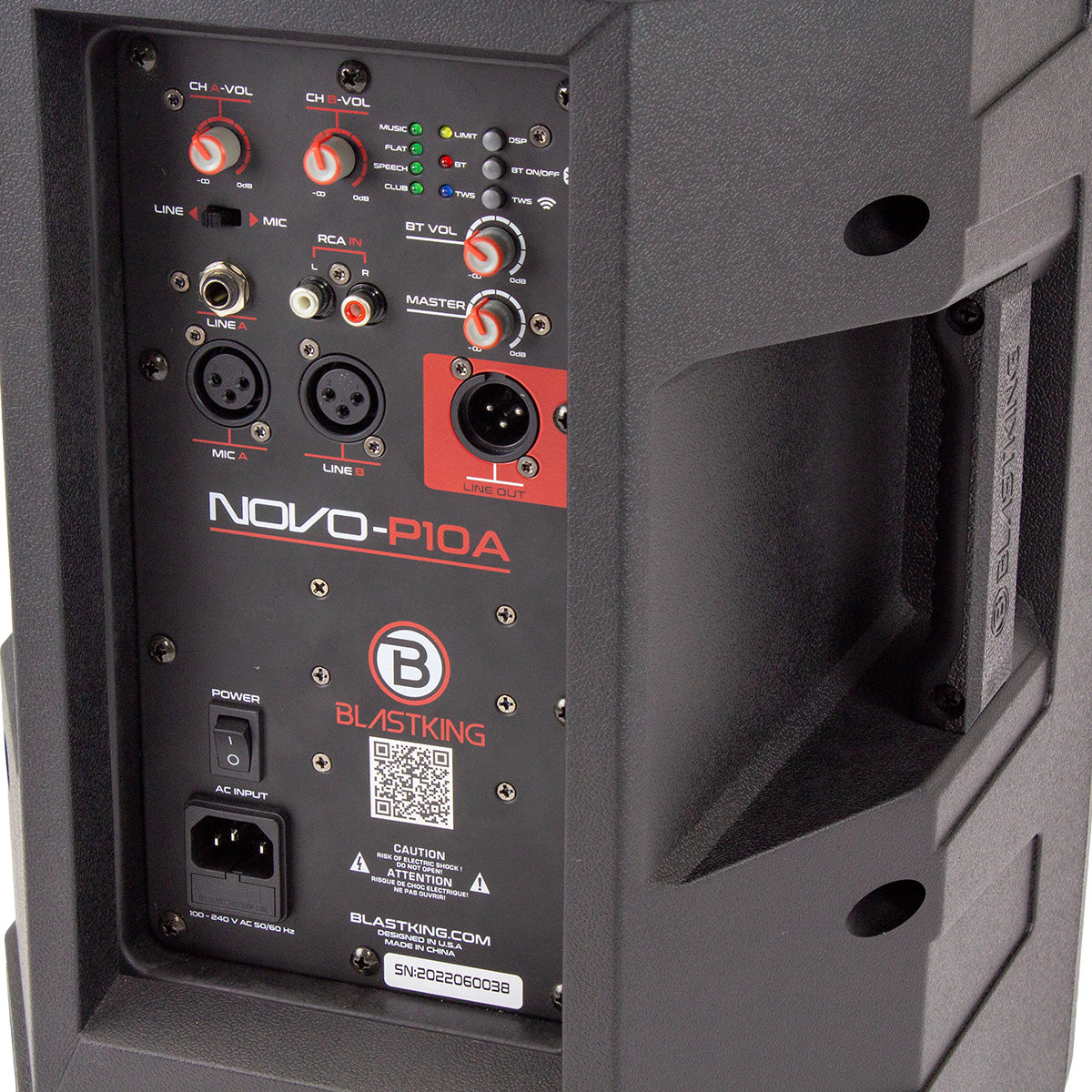 Blastking NOVO-P10A Caja de Altavoz Activo de 10"
