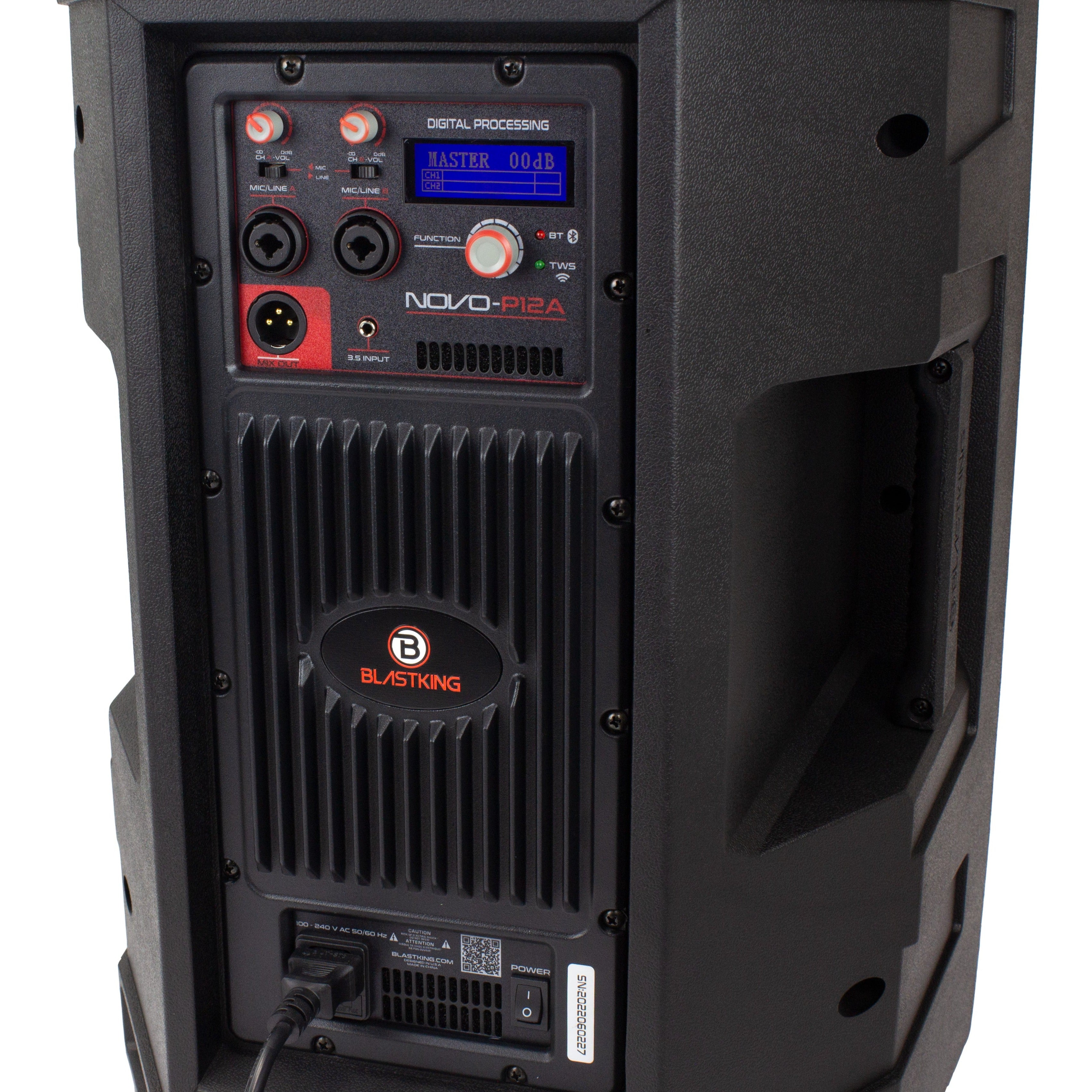 Blastking NOVO-P12A Caja de Altavoz Activo de 12"