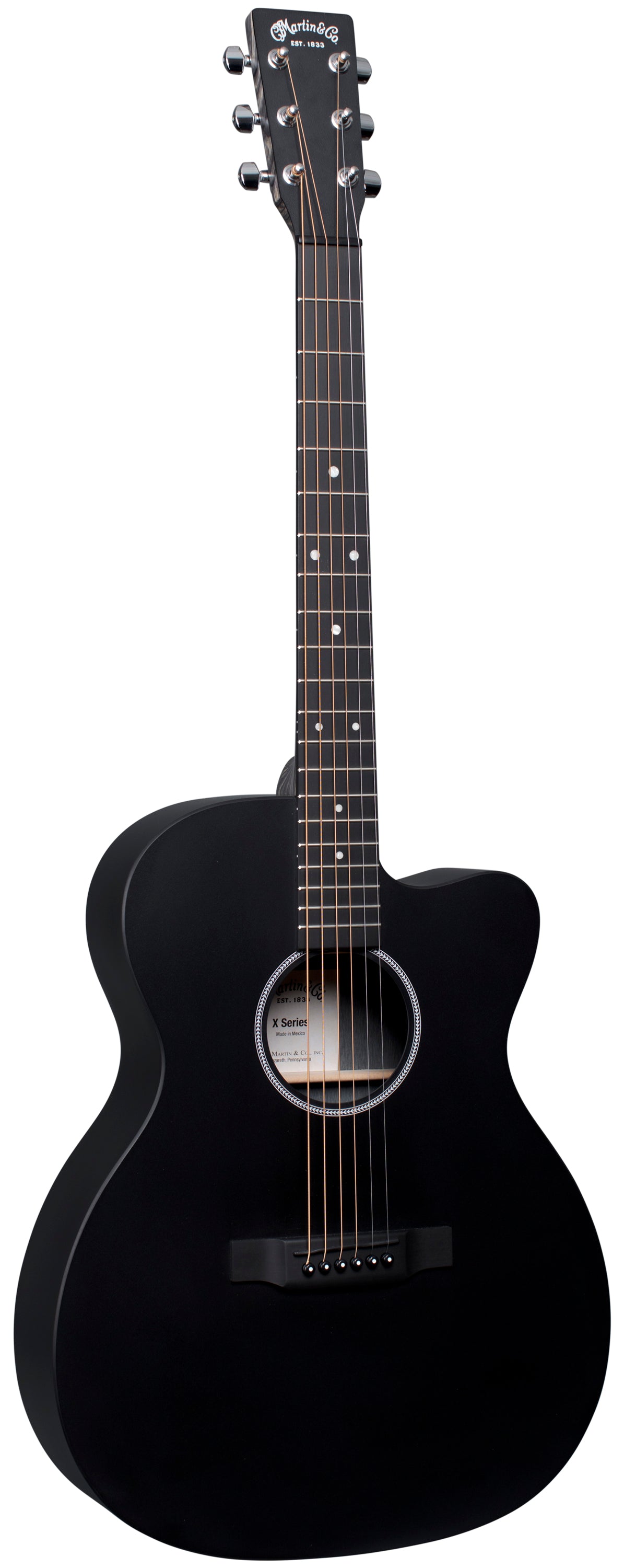 Martin OMC-X1E Acoustic-Electric Guitar - Jett Black