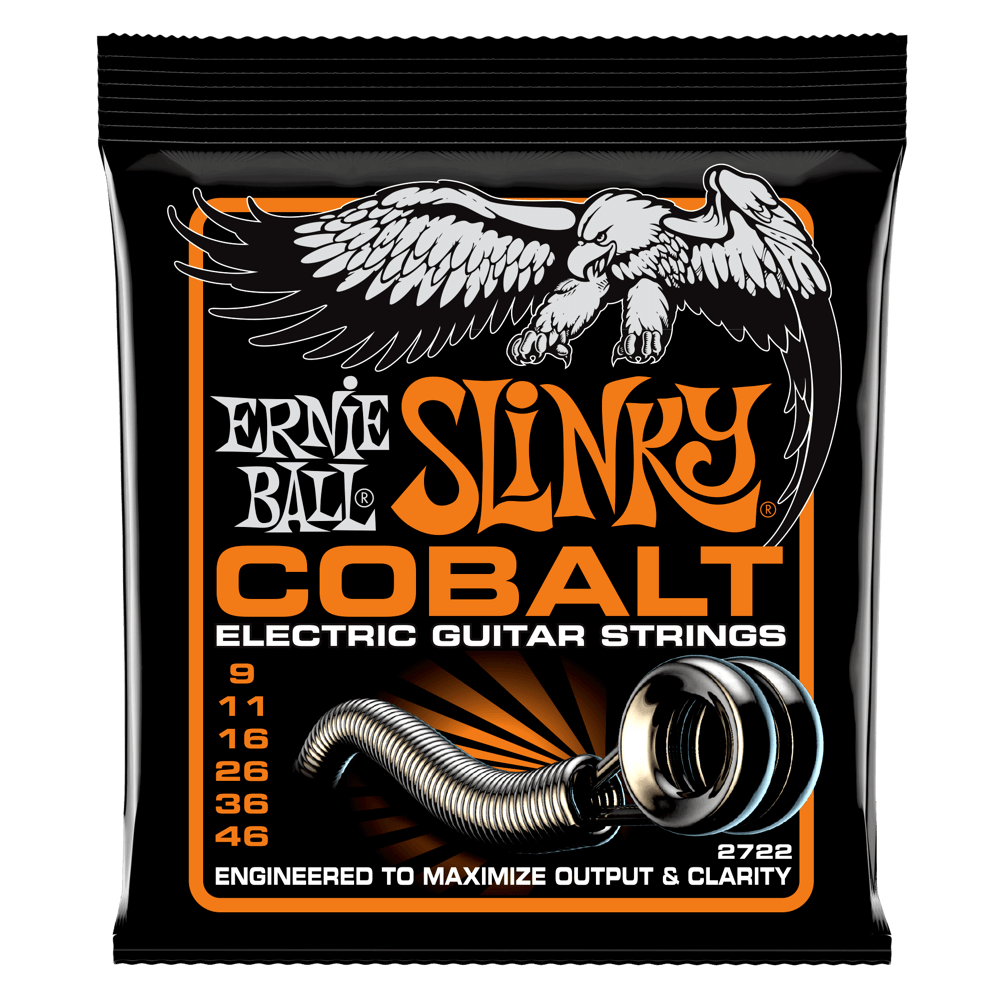 Ernie Ball 9-46 Cobalt Hybrid Slinky Electric Guitar Strings