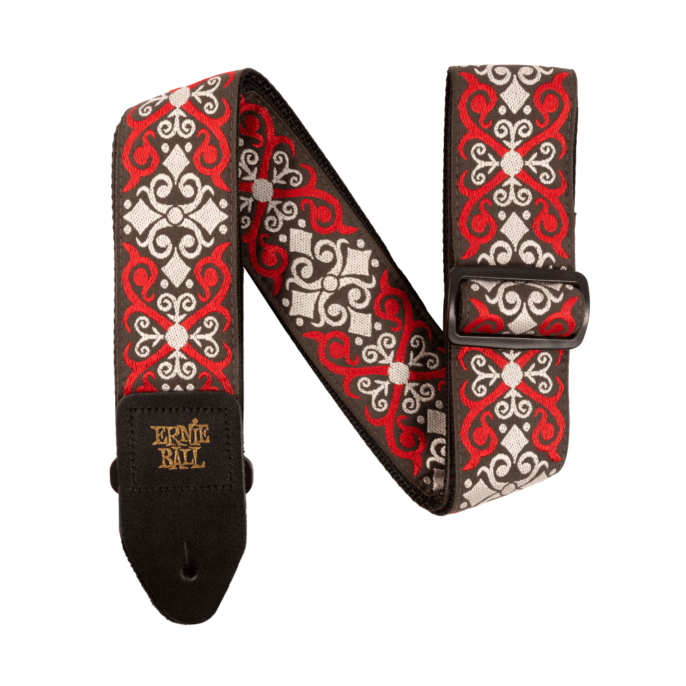 Ernie Ball Jacquard Guitar Strap Red Trellis