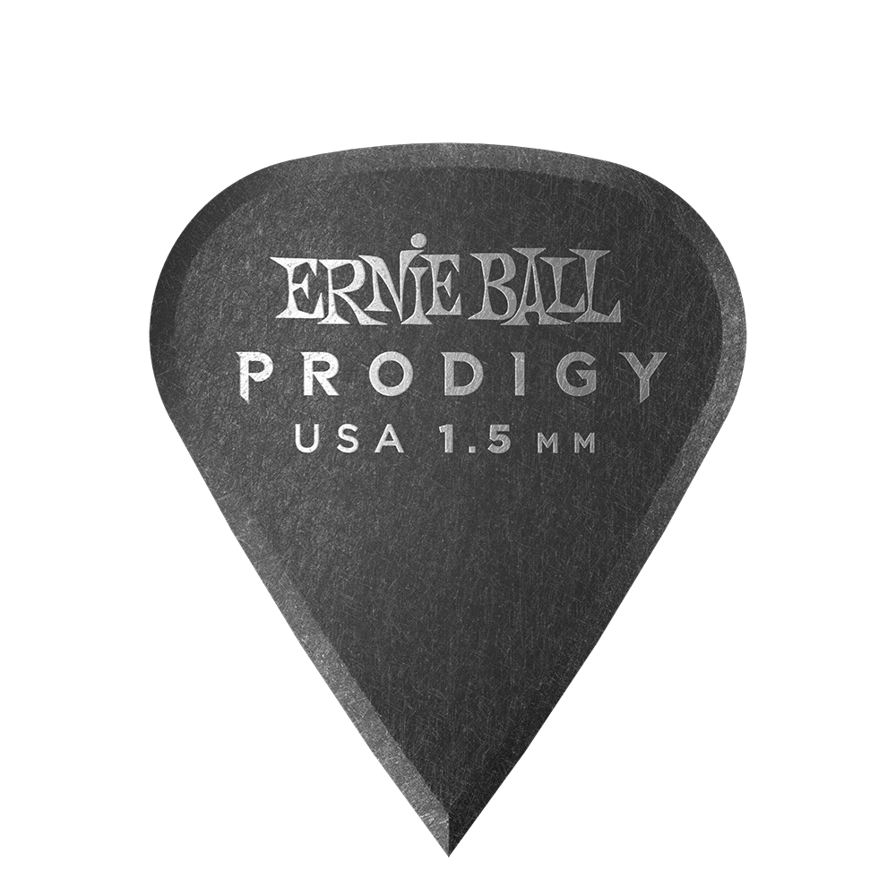 Ernie Ball Prodigy 1.5mm Delrin Guitar Packs 6 Pack - Black Sharp