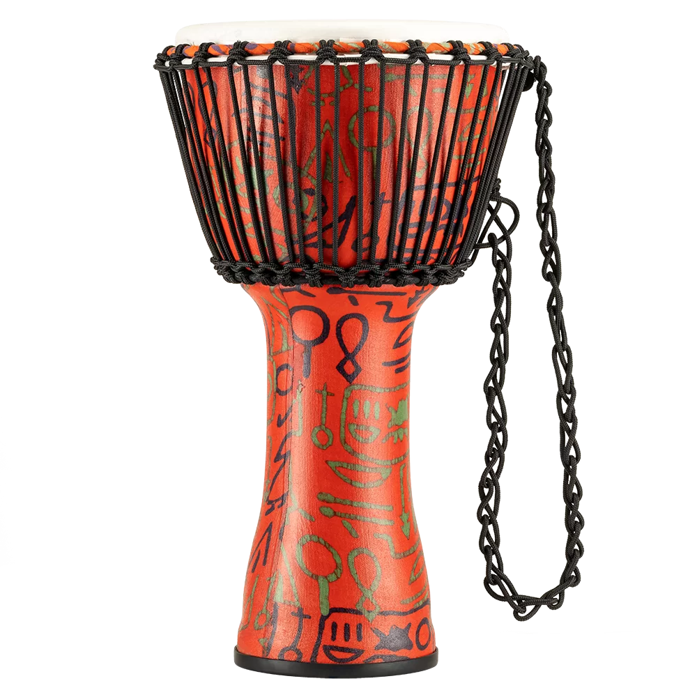 Meinl 10" Rope Tuned Travel Djembe - Pharaoh's Script