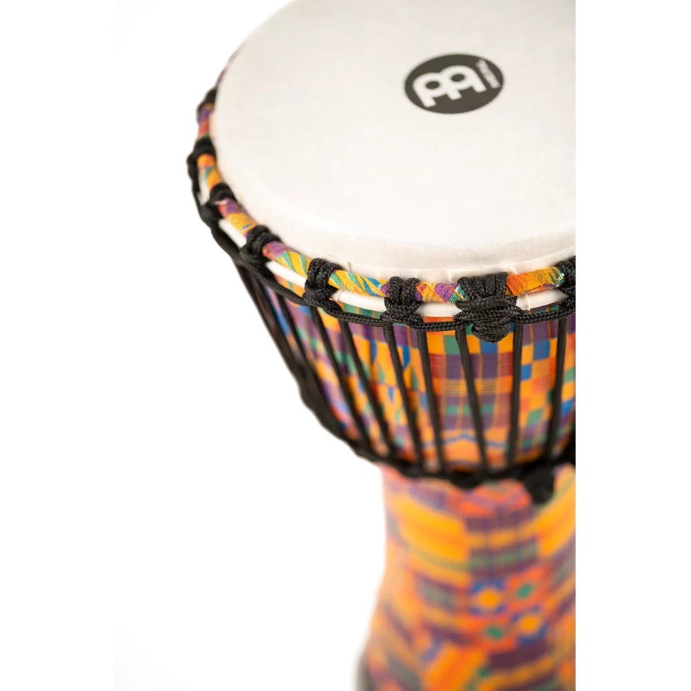 Meinl 8" Roped Tuned Travel Series Djembe- Kenyan Quilt