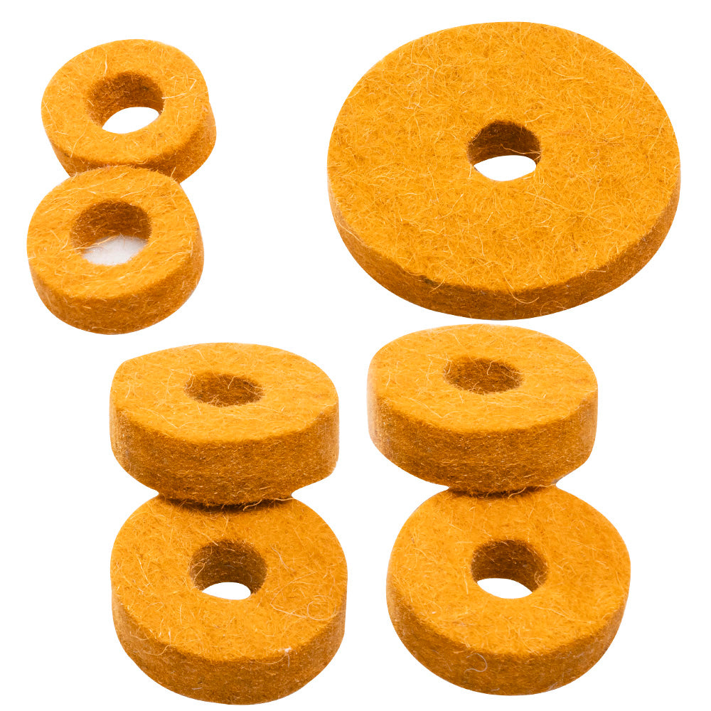 Dixon Orange Wool Cymbal Felt 4PC Pack