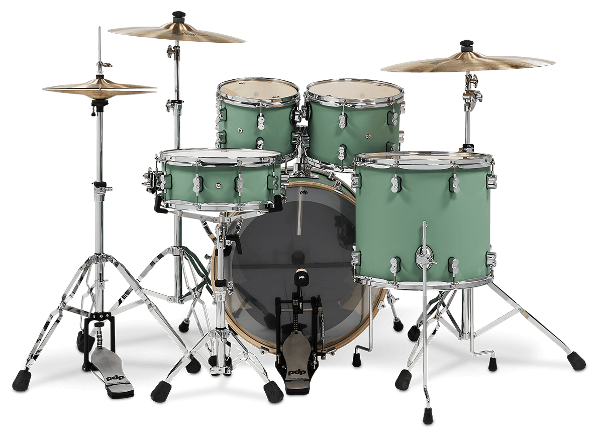 PDP Concept Maple 5 Piece Shell Pack - Satin Seafoam Finishply