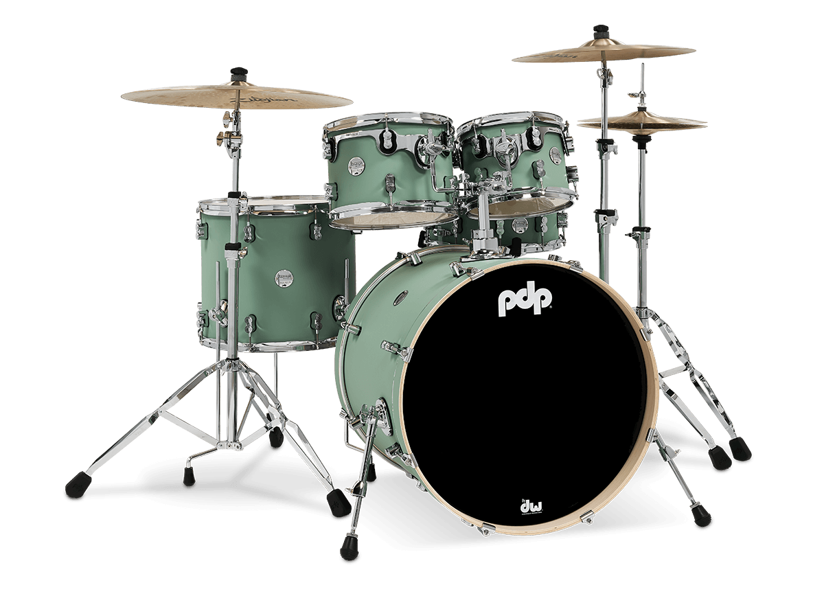 PDP Concept Maple 5 Piece Shell Pack - Satin Seafoam Finishply
