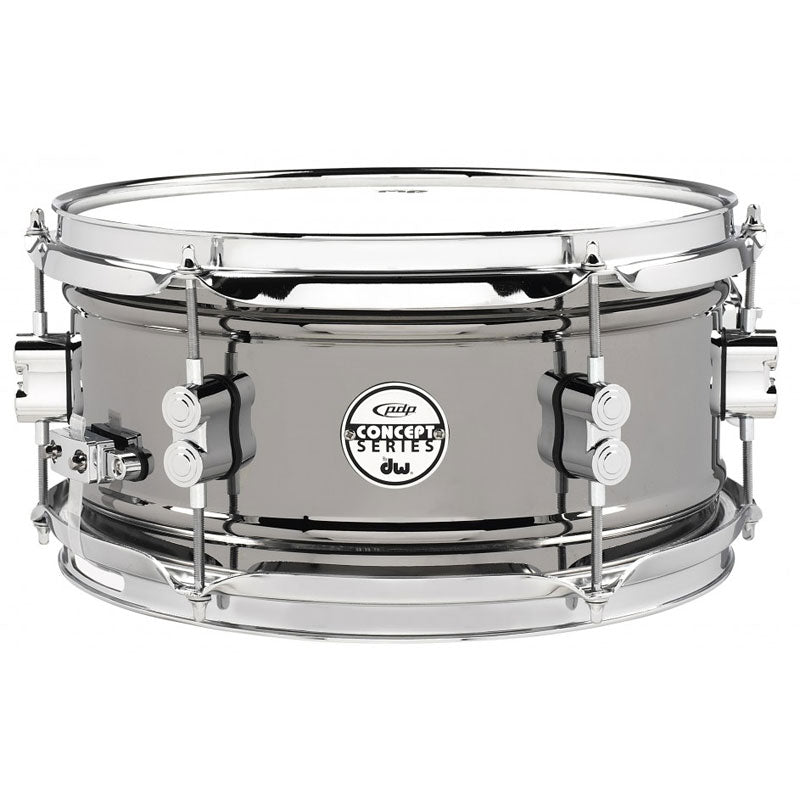 PDP Concept Series Black Nickel over Steel Snare with Chrome Hardware 6.5X14