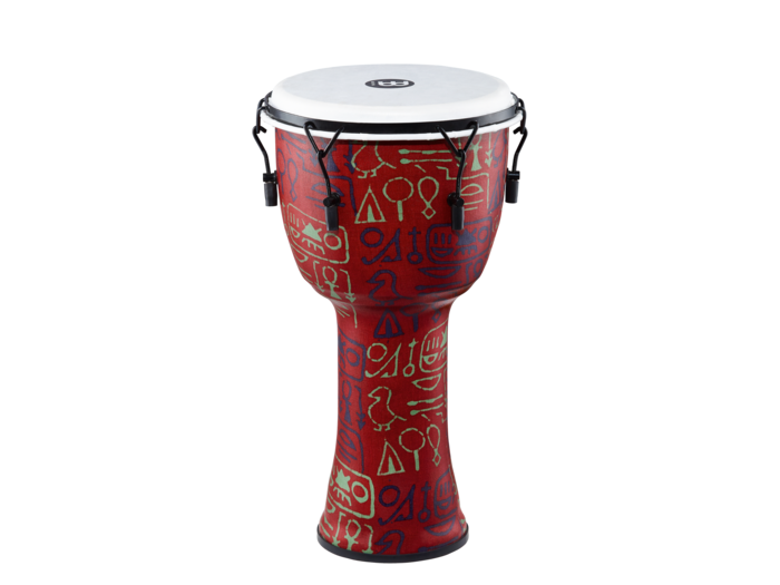 Meinl Mechanically Tuned Djembe with Synthetic Shell and Head 12 in. Pharaoh's Script