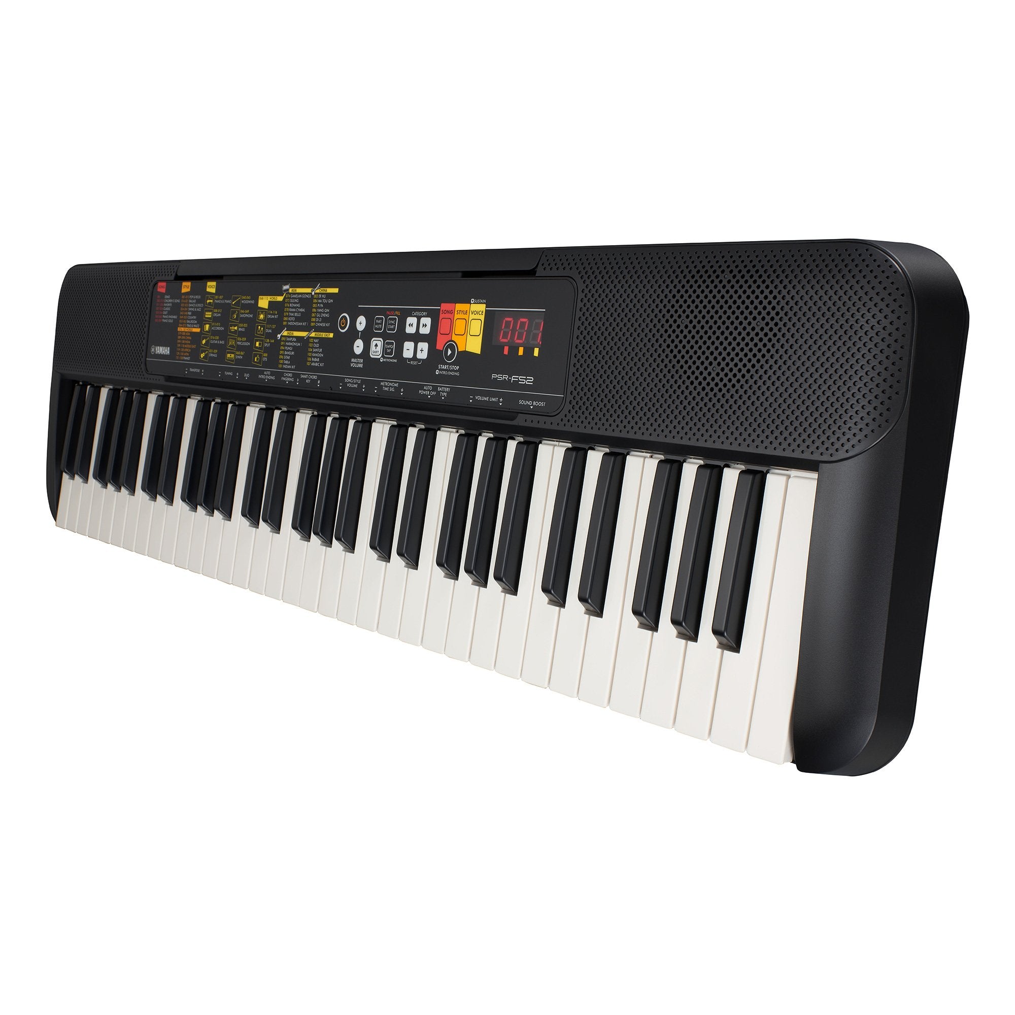 Yamaha PSR F52 61-Key Portable Electronic Classic Keyboard – Black – Bovic  Enterprises