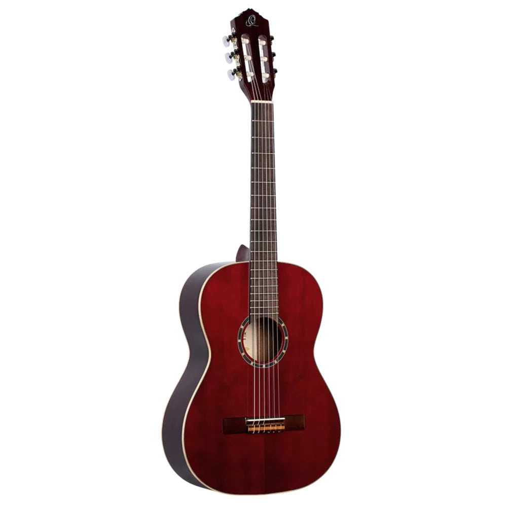 Ortega Family Series 7/8 Size Nylon String Guitar- Wine Red