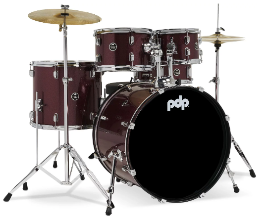 PDP Centerstage 22" 5-Piece Complete - Ruby Red Sparkle
