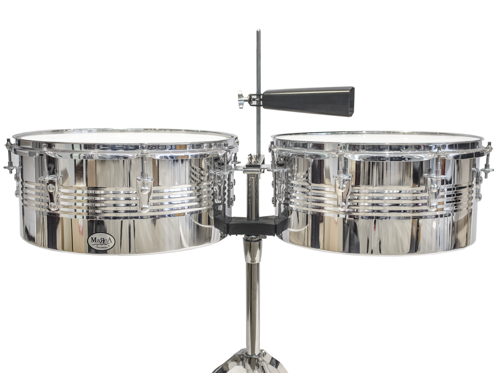 Marea Percussion Timbal 14" & 15" with Cowbell