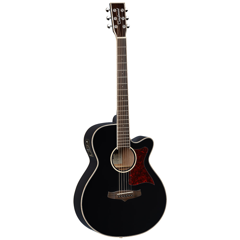 Tanglewood Winterleaf TW4 Super Folk Electro Acoustic Guitar - Black Gloss