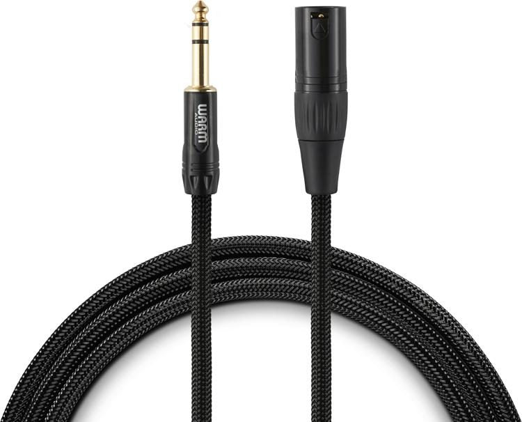 Warm Audio Premier Gold XLR Male to TRS Male Cable - 3'