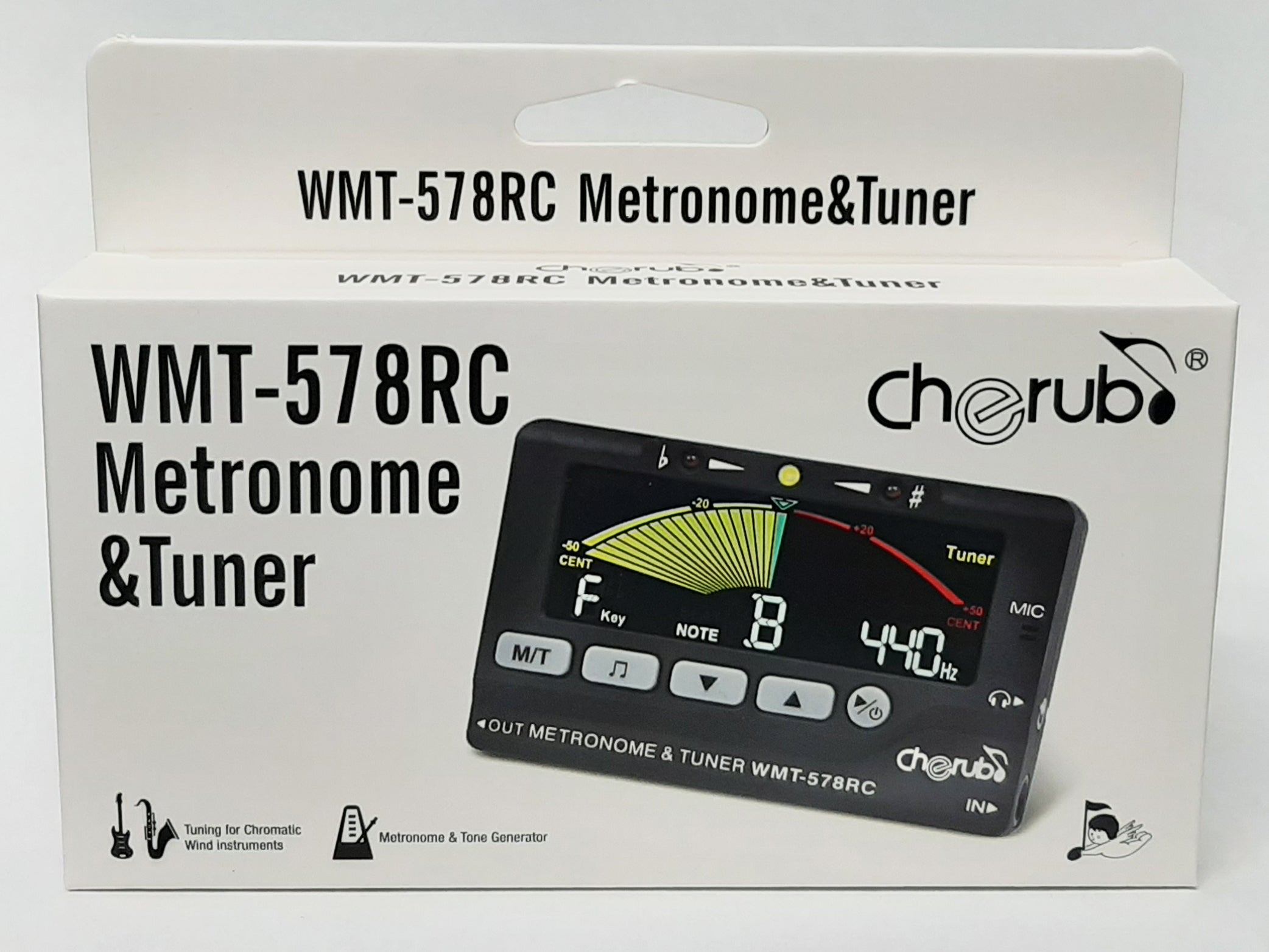 Cherub 3 in 1 Metronome, Chromatic Tuner & Tone Generator