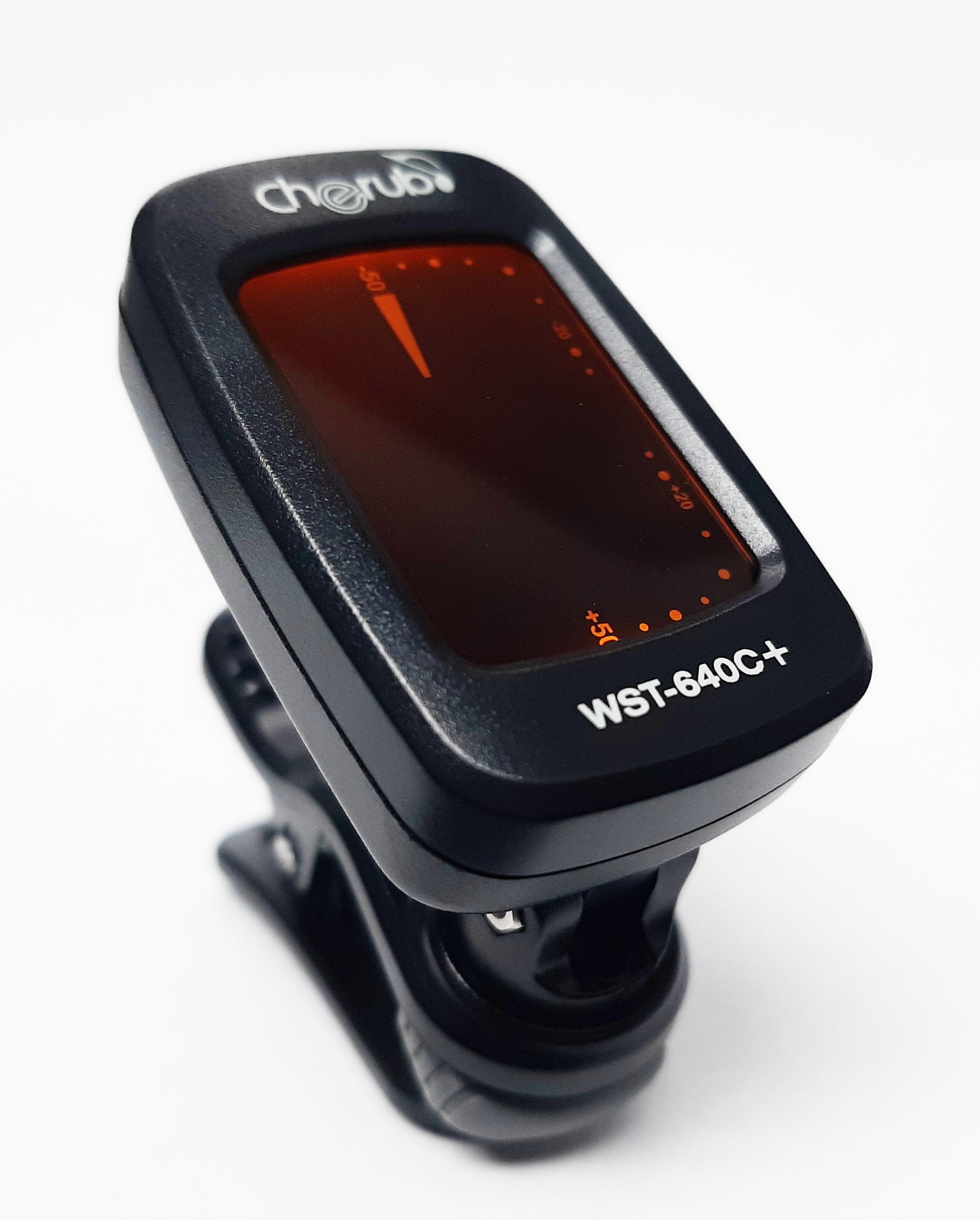 Cherub Clip-On Chromatic Tuner 3 Color Backlit LCD Display